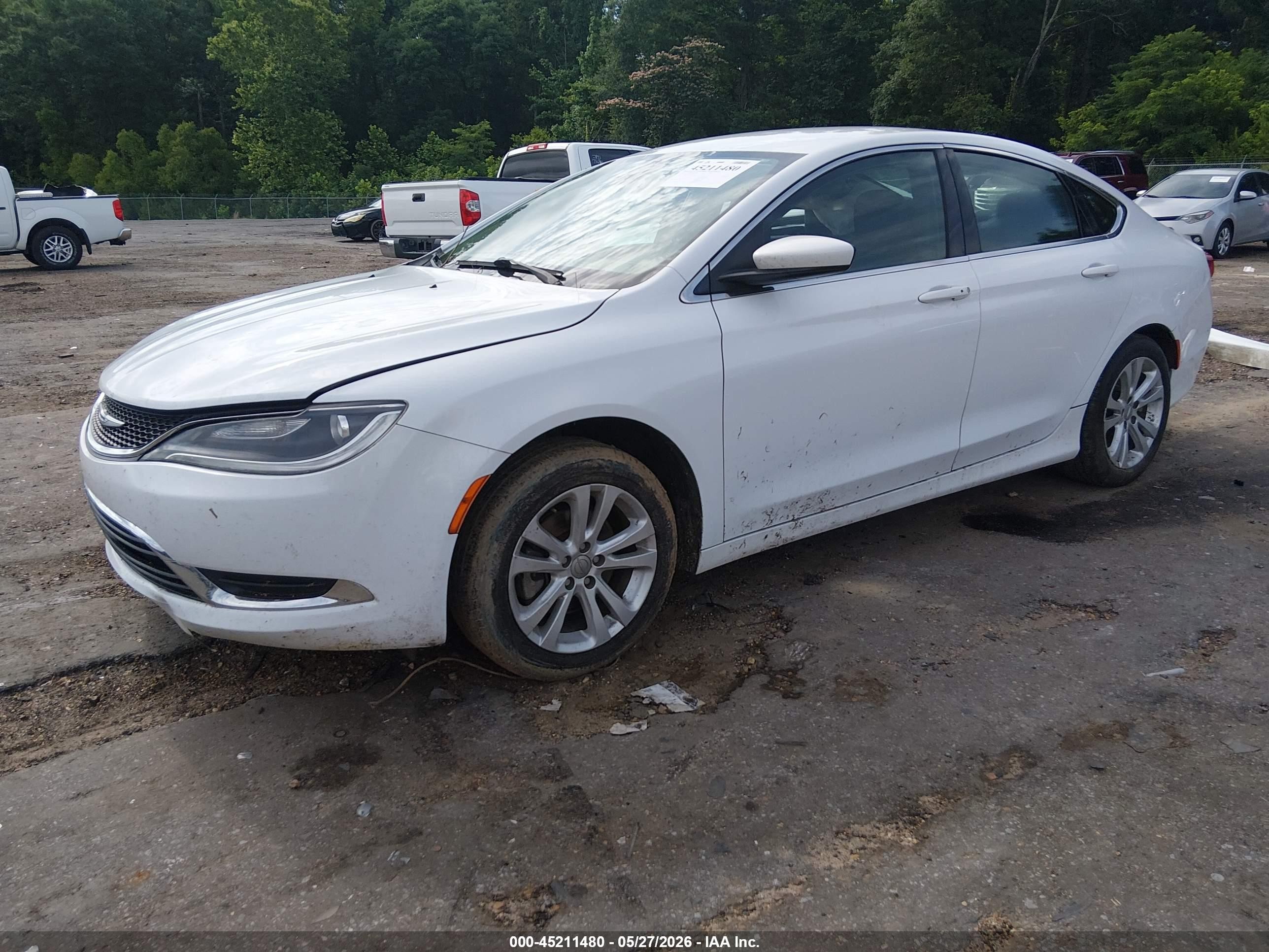 2015 Chrysler 200 Limited Белый vin: 1C3CCCAB3FN723931