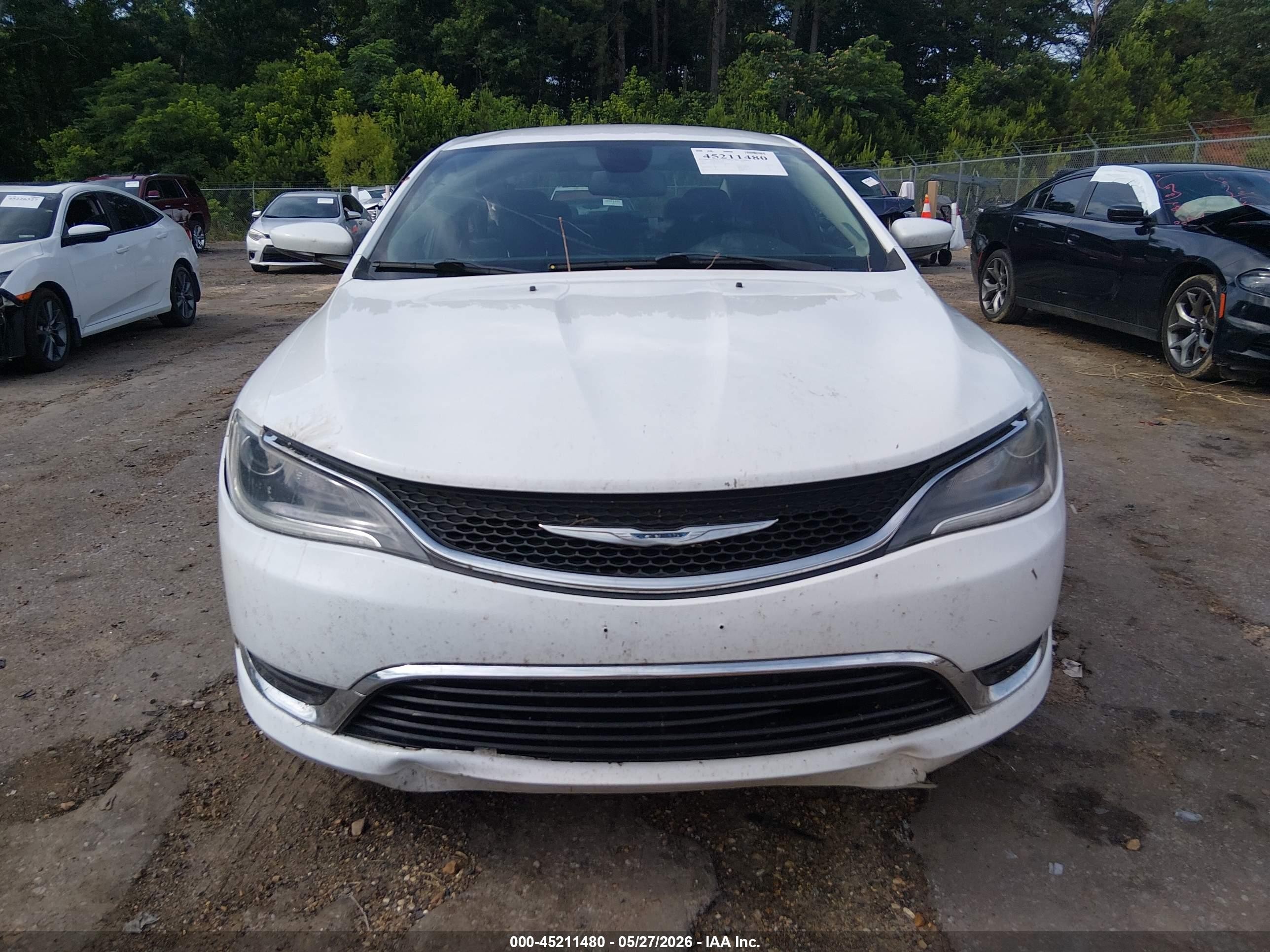 2015 Chrysler 200 Limited Белый vin: 1C3CCCAB3FN723931
