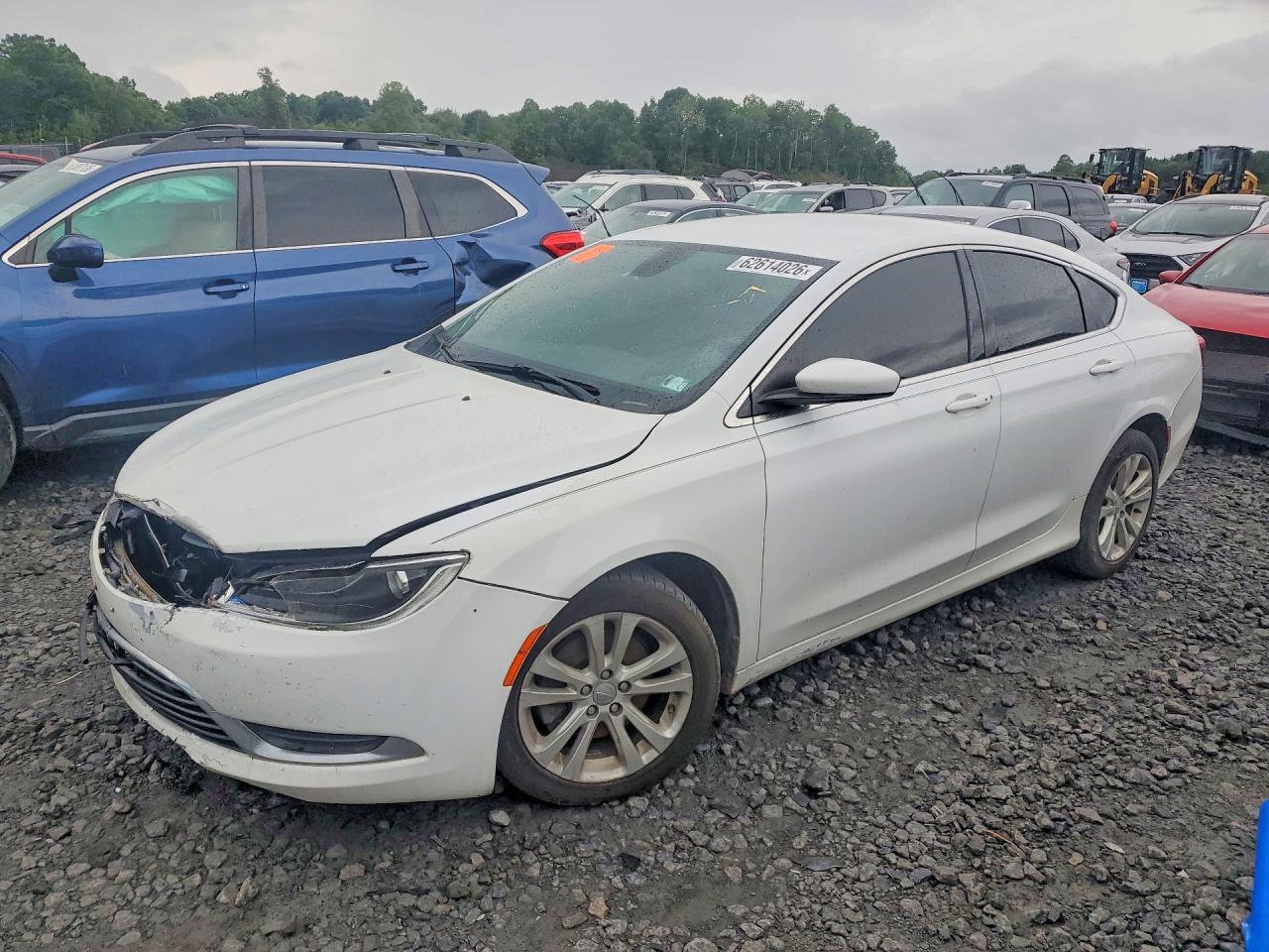 2015 Chrysler 200 Limited White vin: 1C3CCCAB3FN725534