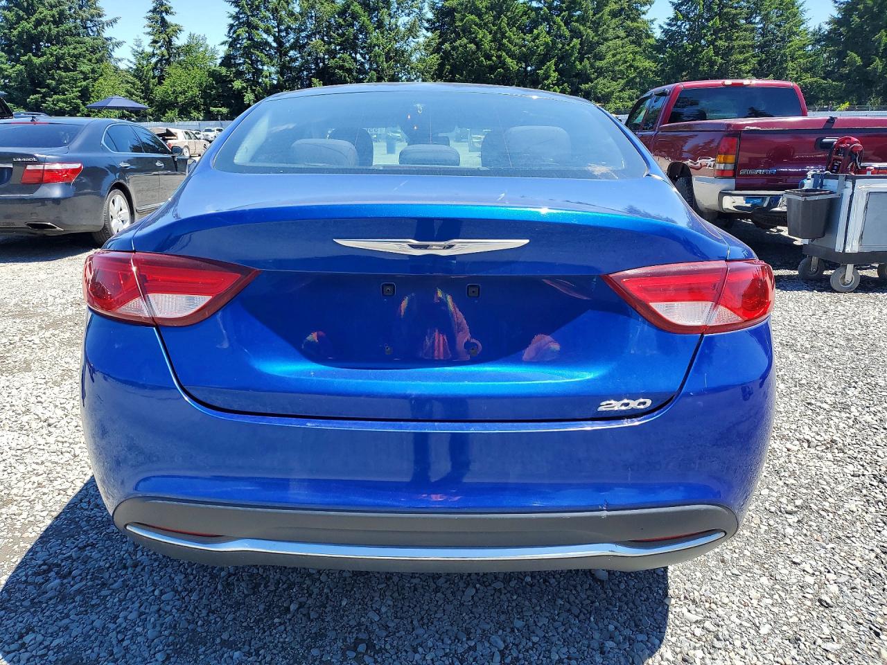 2015 Chrysler 200 Limited Синий vin: 1C3CCCAB3FN732094
