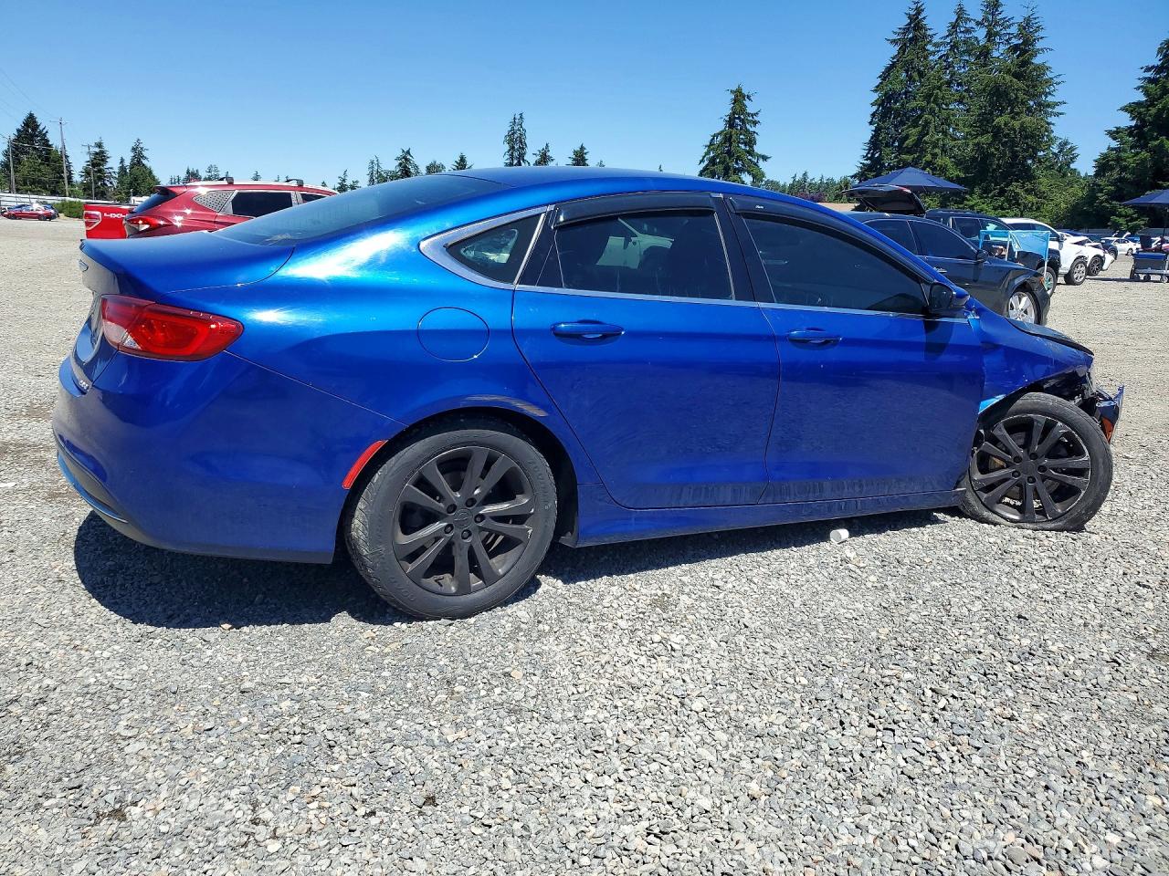 2015 Chrysler 200 Limited Синий vin: 1C3CCCAB3FN732094