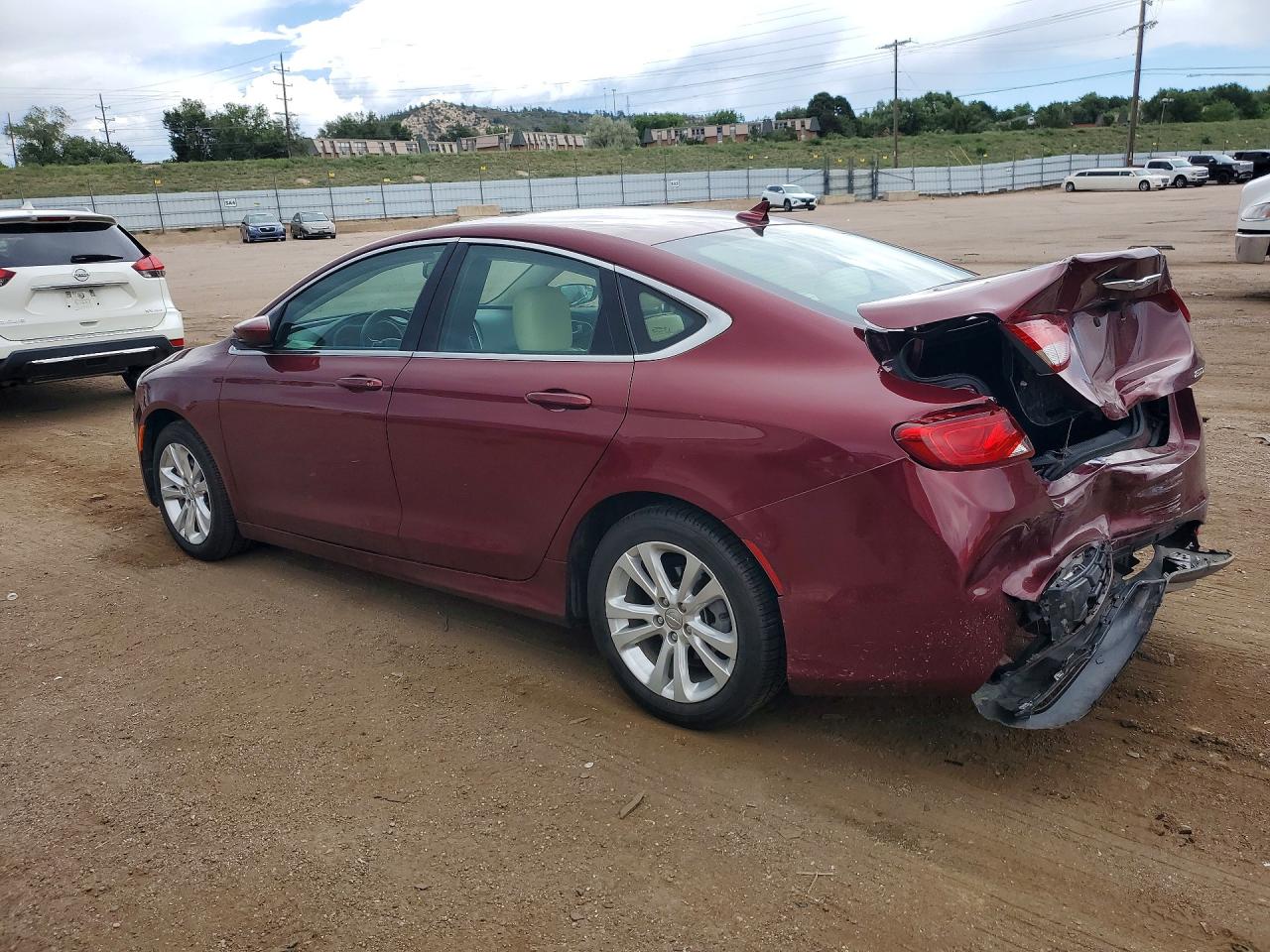 2016 Chrysler 200 Limited Burgundy vin: 1C3CCCAB3GN165516