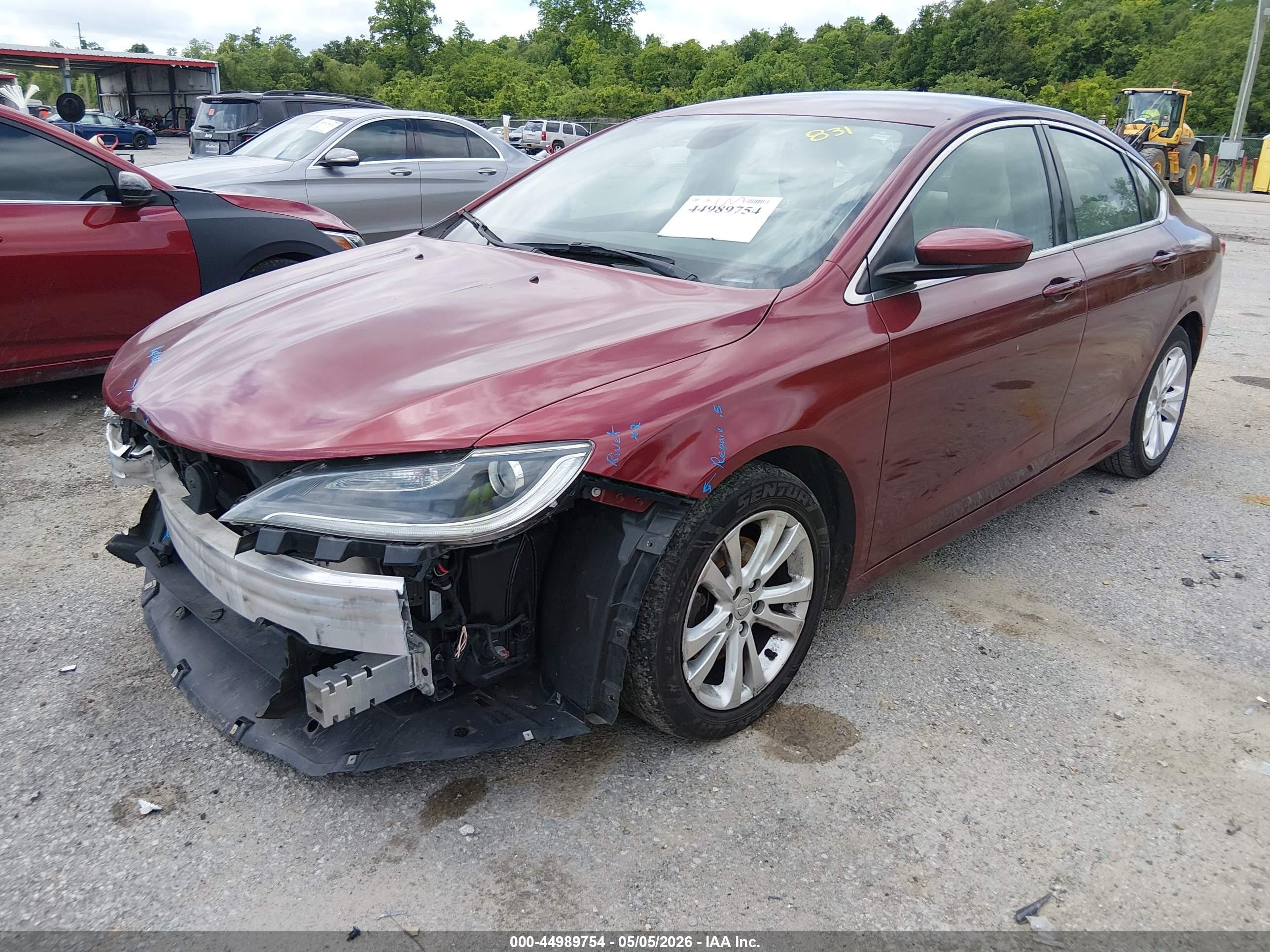 2017 Chrysler 200 Limited Platinum Red vin: 1C3CCCAB3HN501473