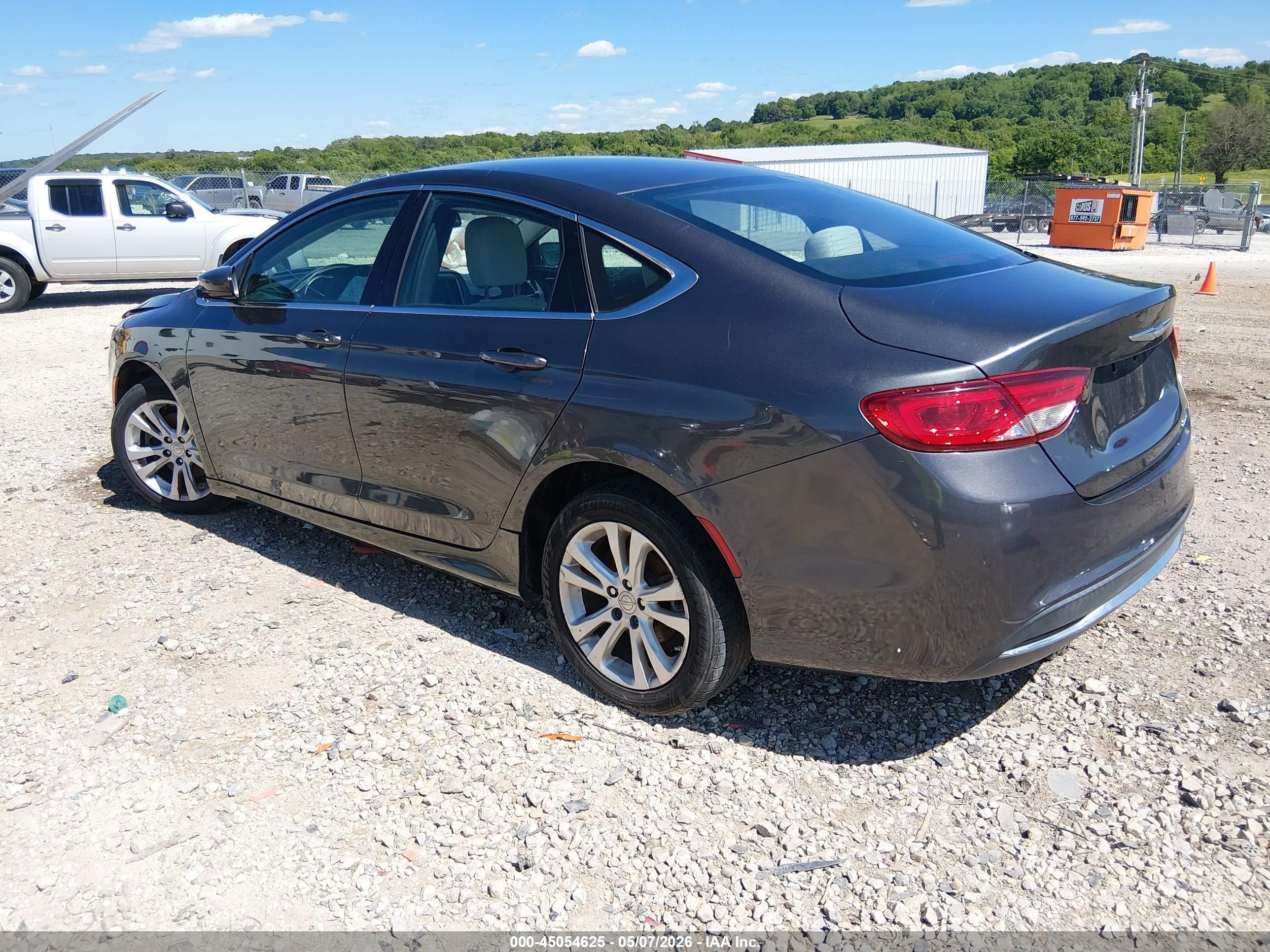 2015 Chrysler 200 Limited Серый vin: 1C3CCCAB4FN537315