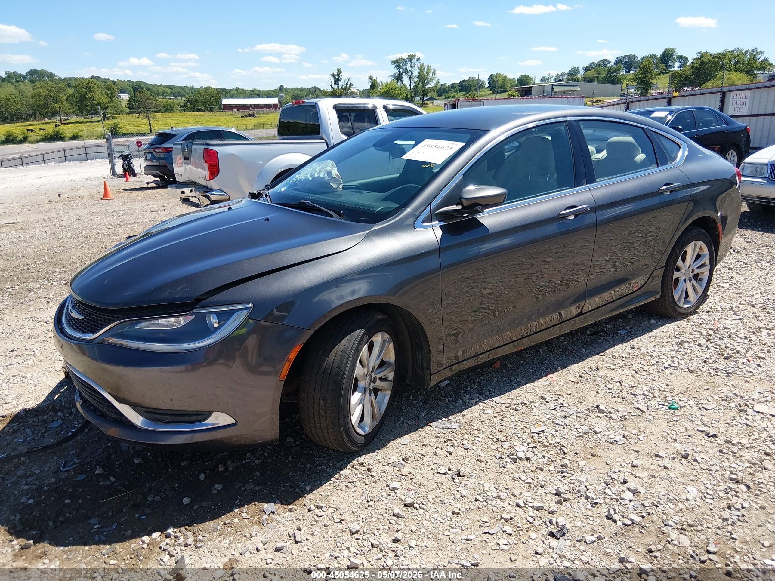 2015 Chrysler 200 Limited Серый vin: 1C3CCCAB4FN537315
