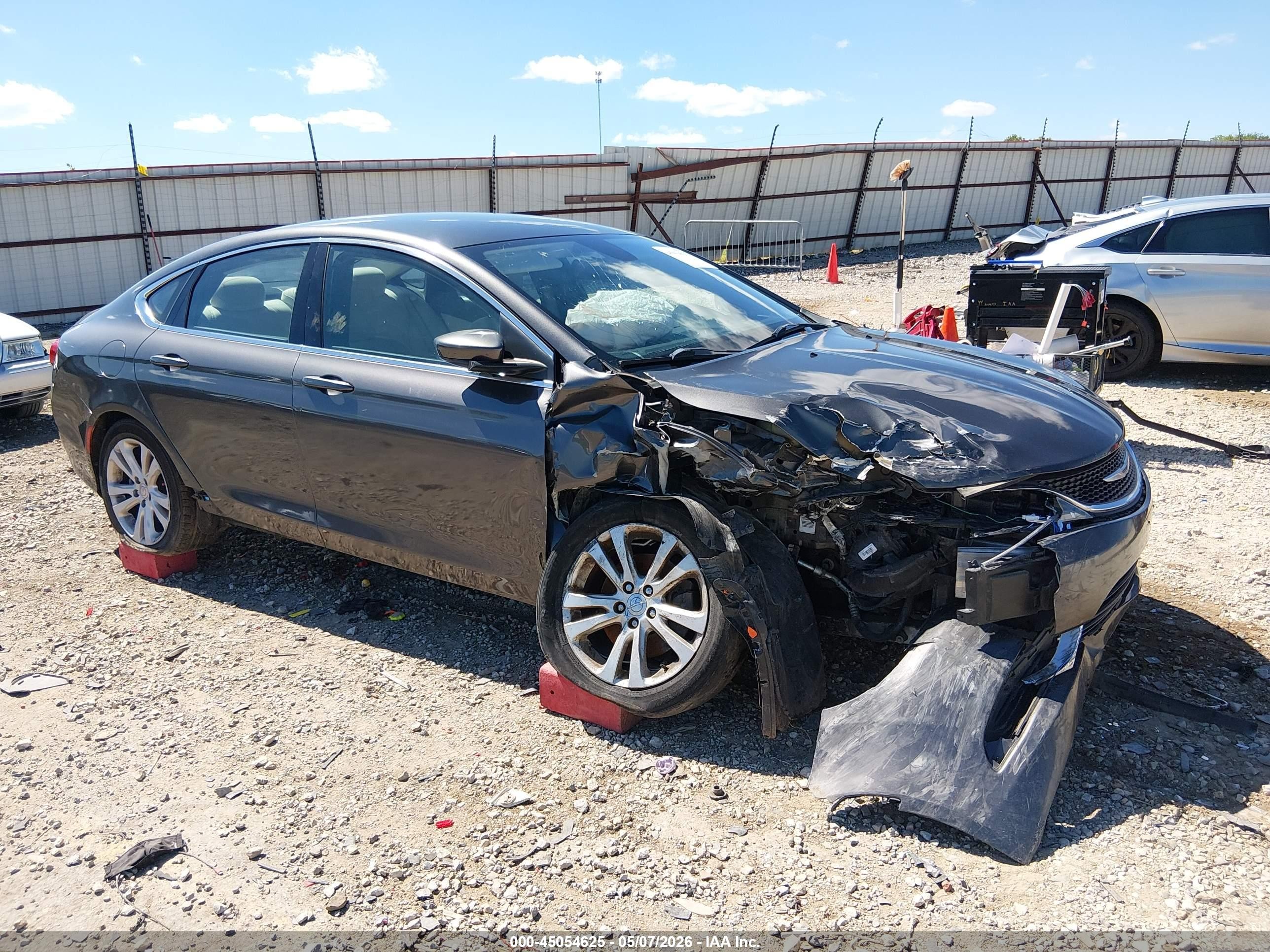 2015 Chrysler 200 Limited Серый vin: 1C3CCCAB4FN537315