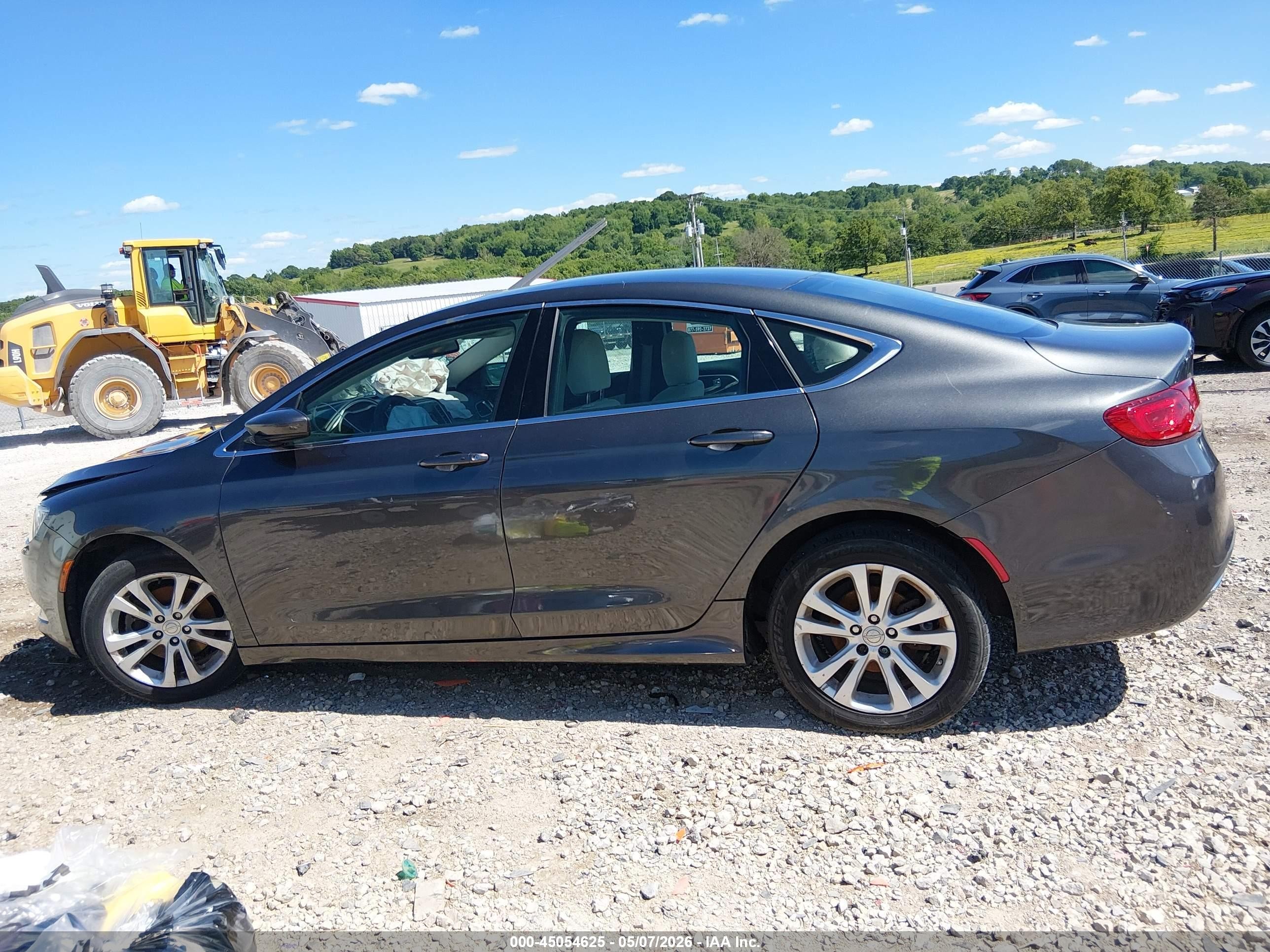 2015 Chrysler 200 Limited Серый vin: 1C3CCCAB4FN537315
