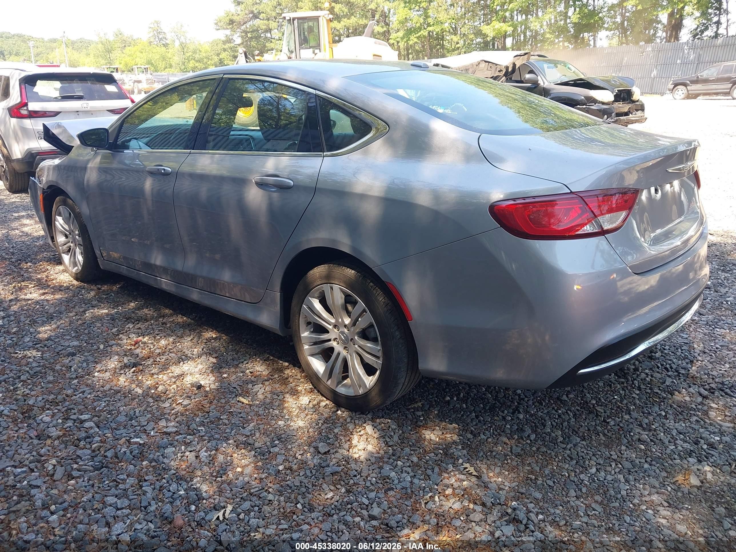 2015 Chrysler 200 Limited Gray vin: 1C3CCCAB4FN539498