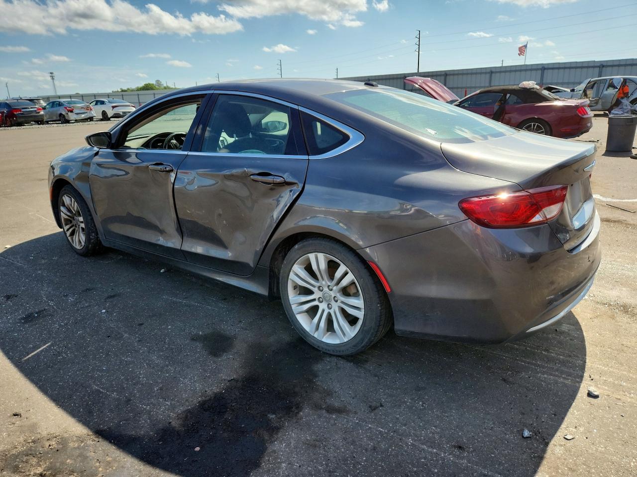 2015 Chrysler 200 Limited Gray vin: 1C3CCCAB4FN558875
