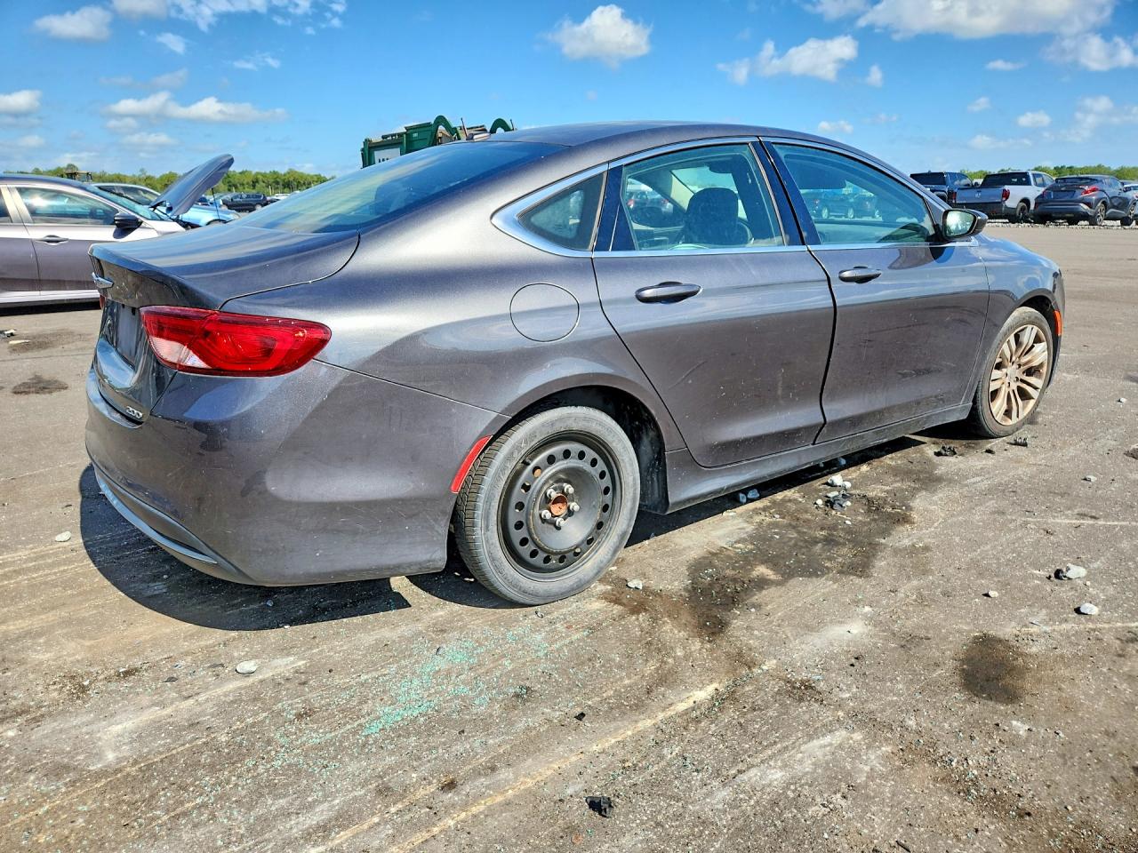 2015 Chrysler 200 Limited Gray vin: 1C3CCCAB4FN558875