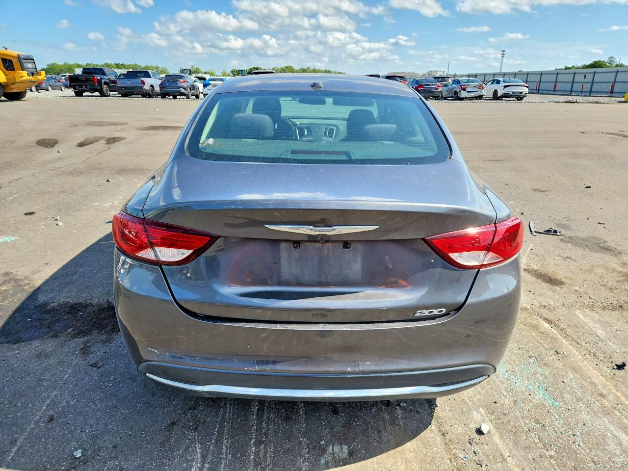 2015 Chrysler 200 Limited Gray vin: 1C3CCCAB4FN558875