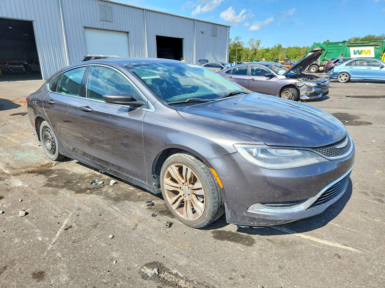 2015 Chrysler 200 Limited Gray vin: 1C3CCCAB4FN558875