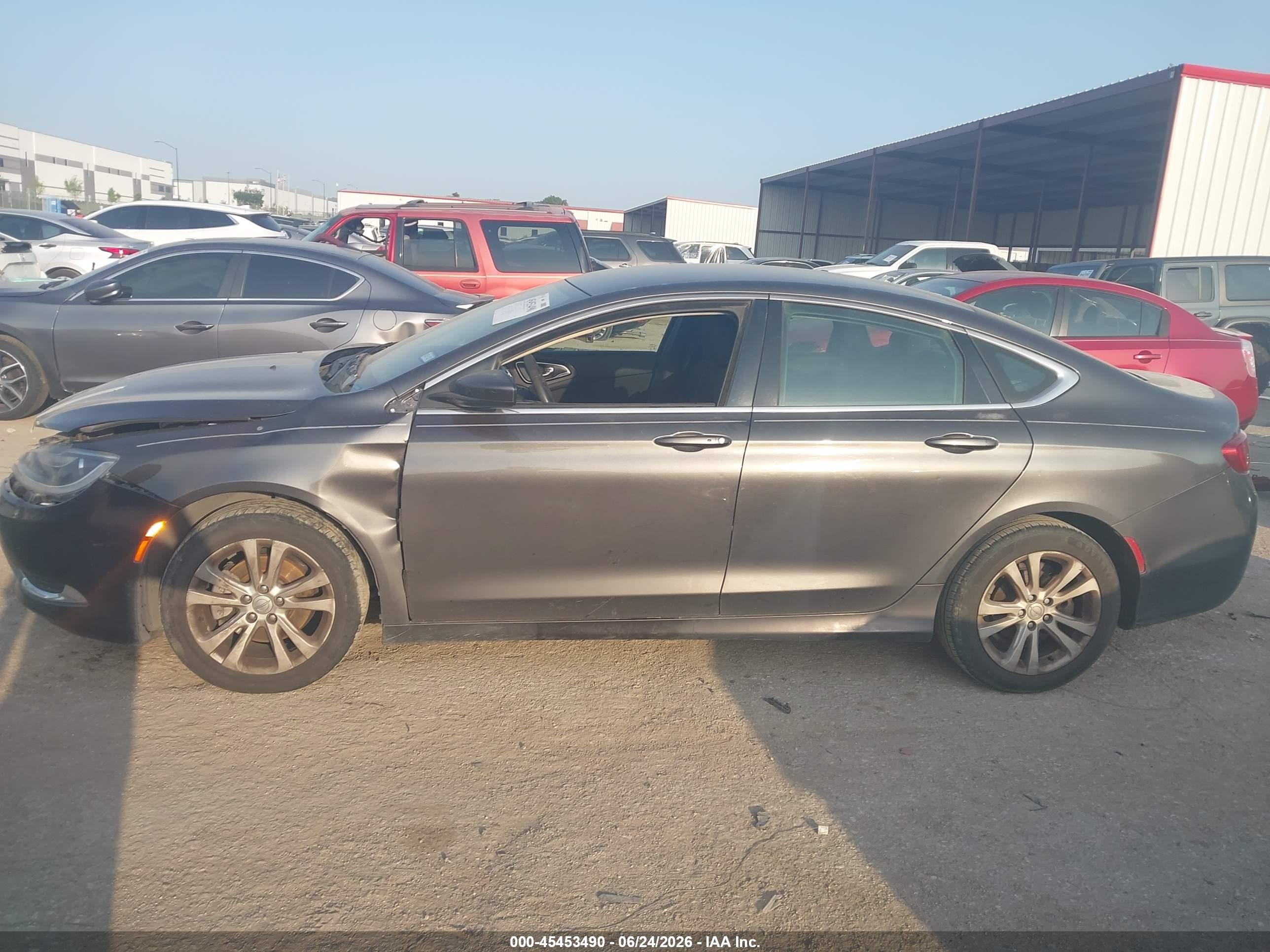 2015 Chrysler 200 Limited Gray vin: 1C3CCCAB4FN562750