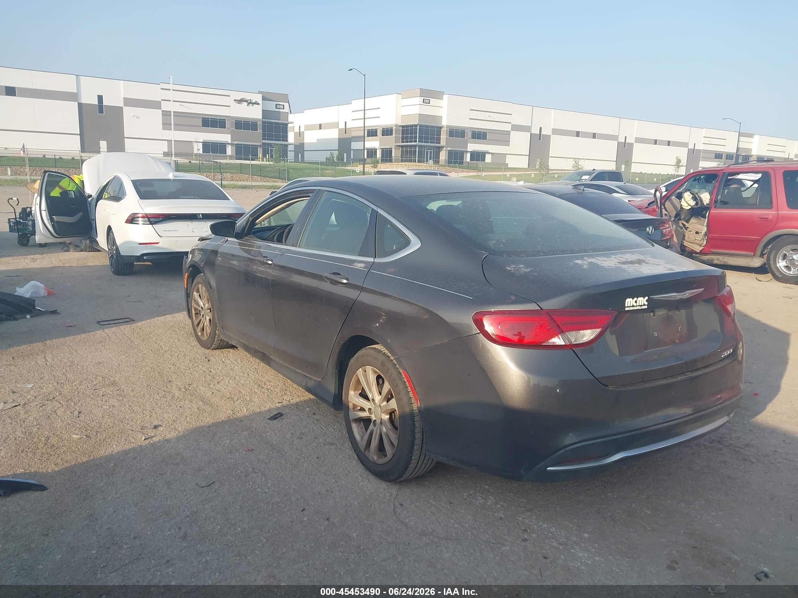 2015 Chrysler 200 Limited Gray vin: 1C3CCCAB4FN562750