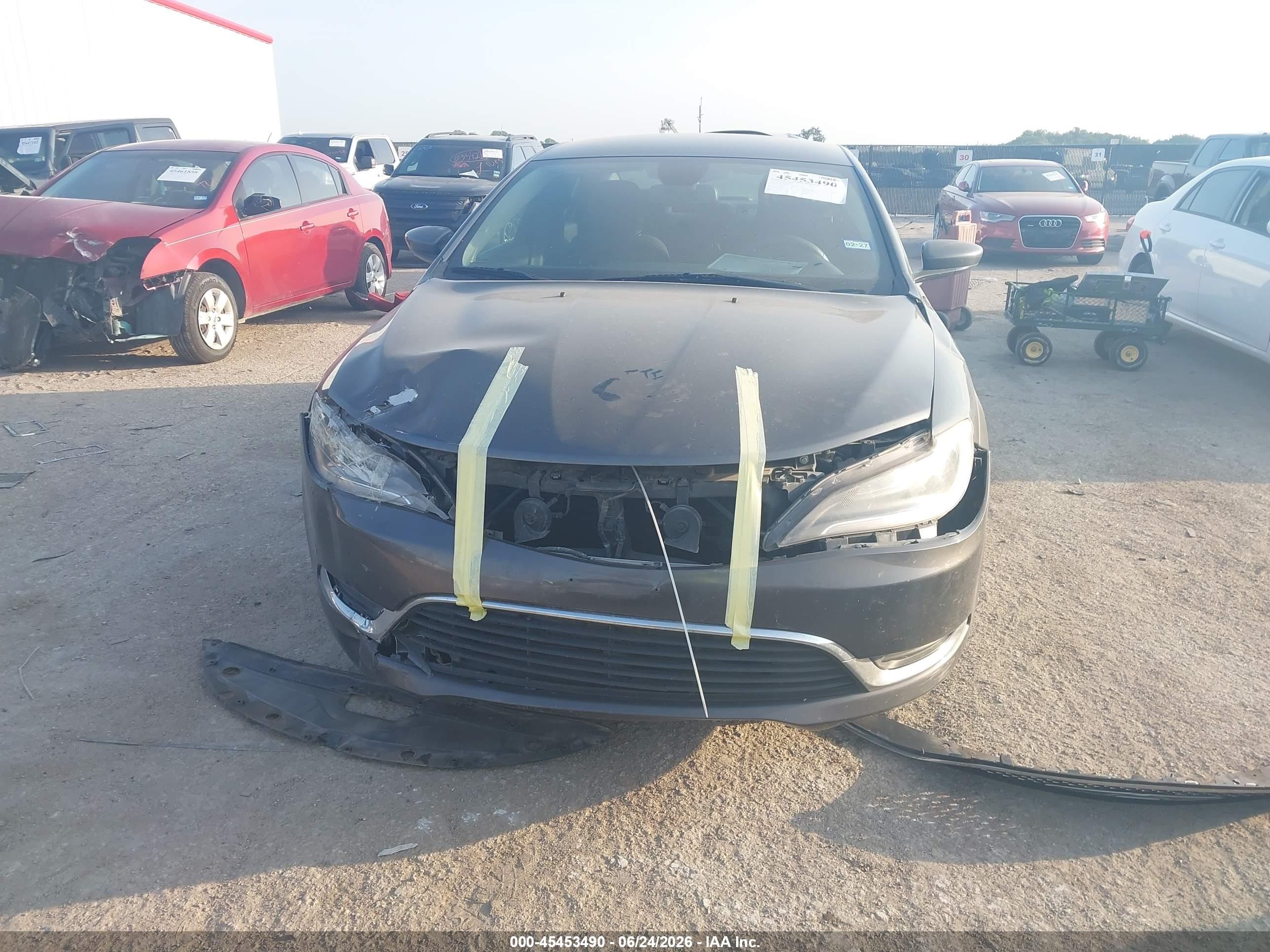 2015 Chrysler 200 Limited Gray vin: 1C3CCCAB4FN562750