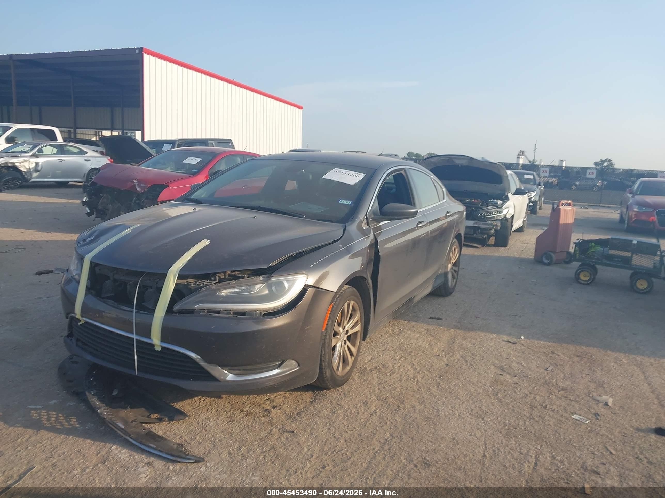 2015 Chrysler 200 Limited Gray vin: 1C3CCCAB4FN562750