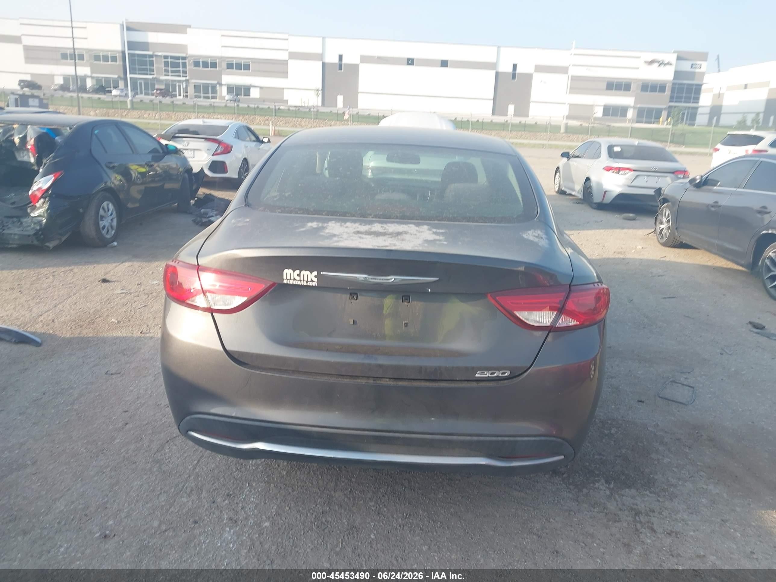 2015 Chrysler 200 Limited Gray vin: 1C3CCCAB4FN562750