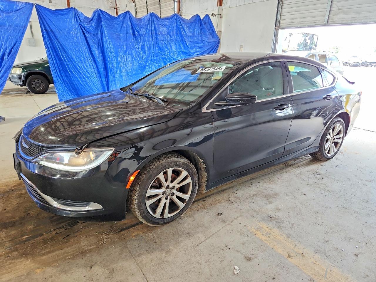 2015 Chrysler 200 Limited Black vin: 1C3CCCAB4FN576342