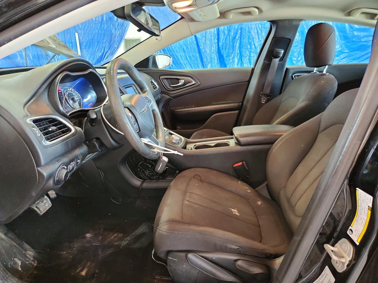 2015 Chrysler 200 Limited Black vin: 1C3CCCAB4FN576342
