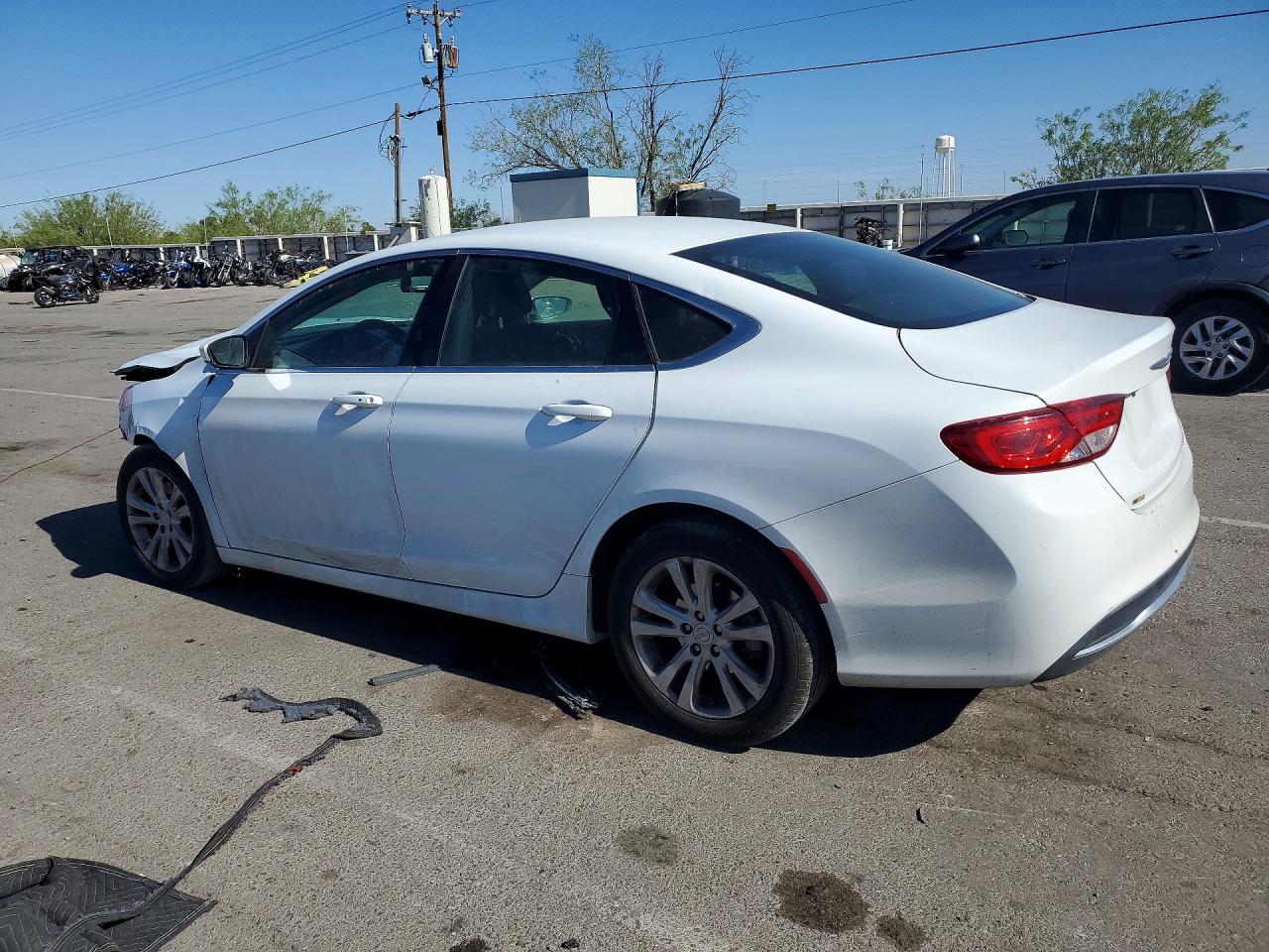 2015 Chrysler 200 Limited White vin: 1C3CCCAB4FN580150