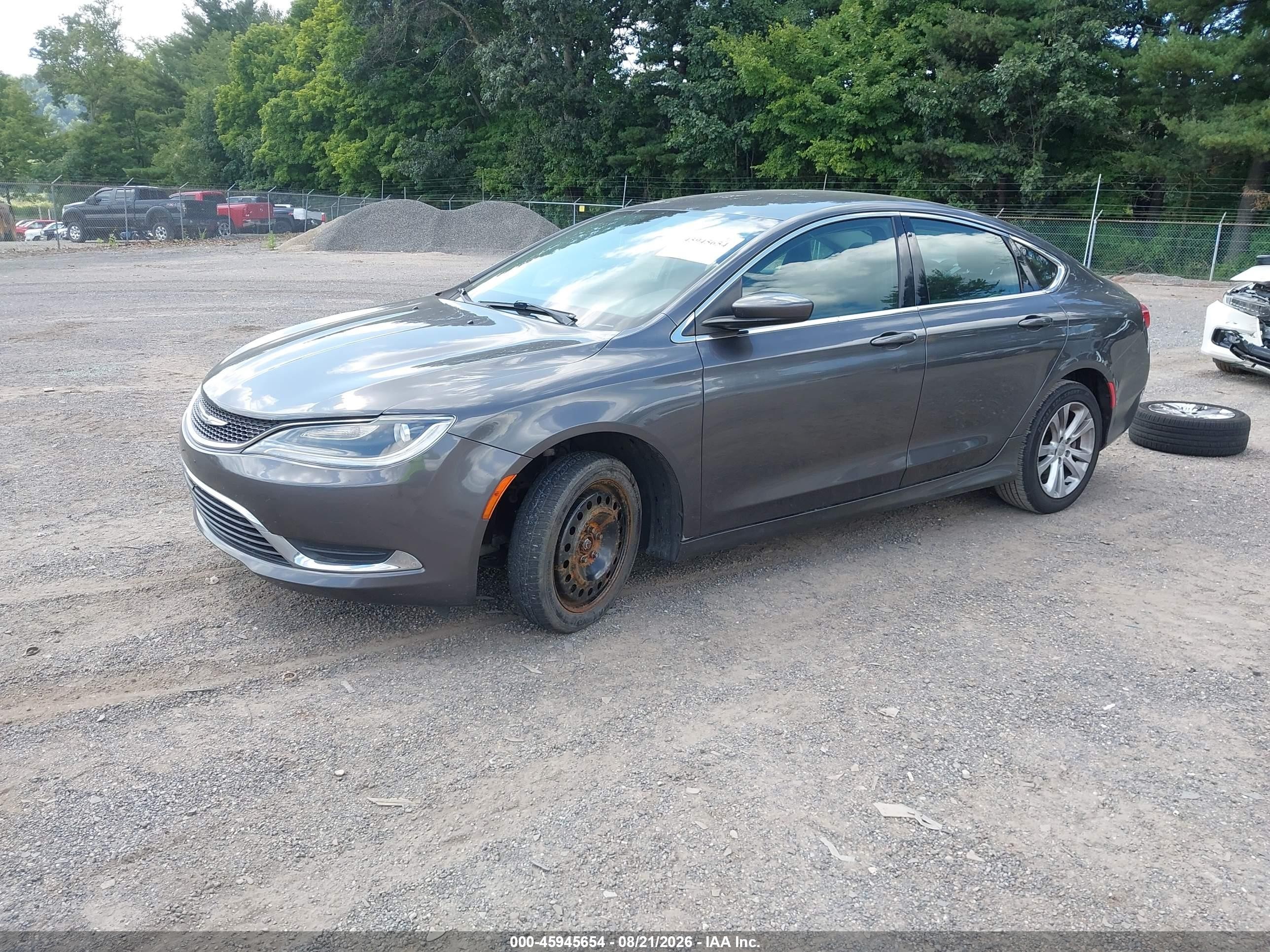 2015 Chrysler 200 Limited Gray vin: 1C3CCCAB4FN587891