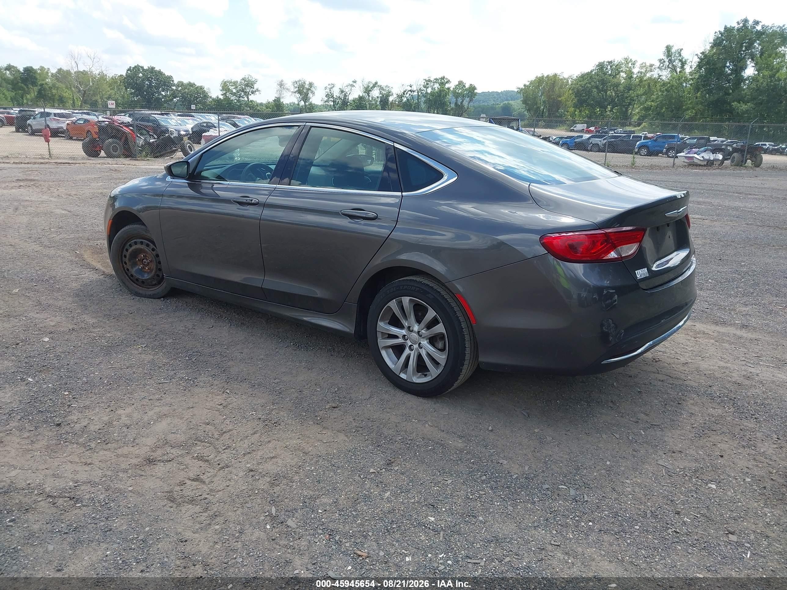 2015 Chrysler 200 Limited Gray vin: 1C3CCCAB4FN587891