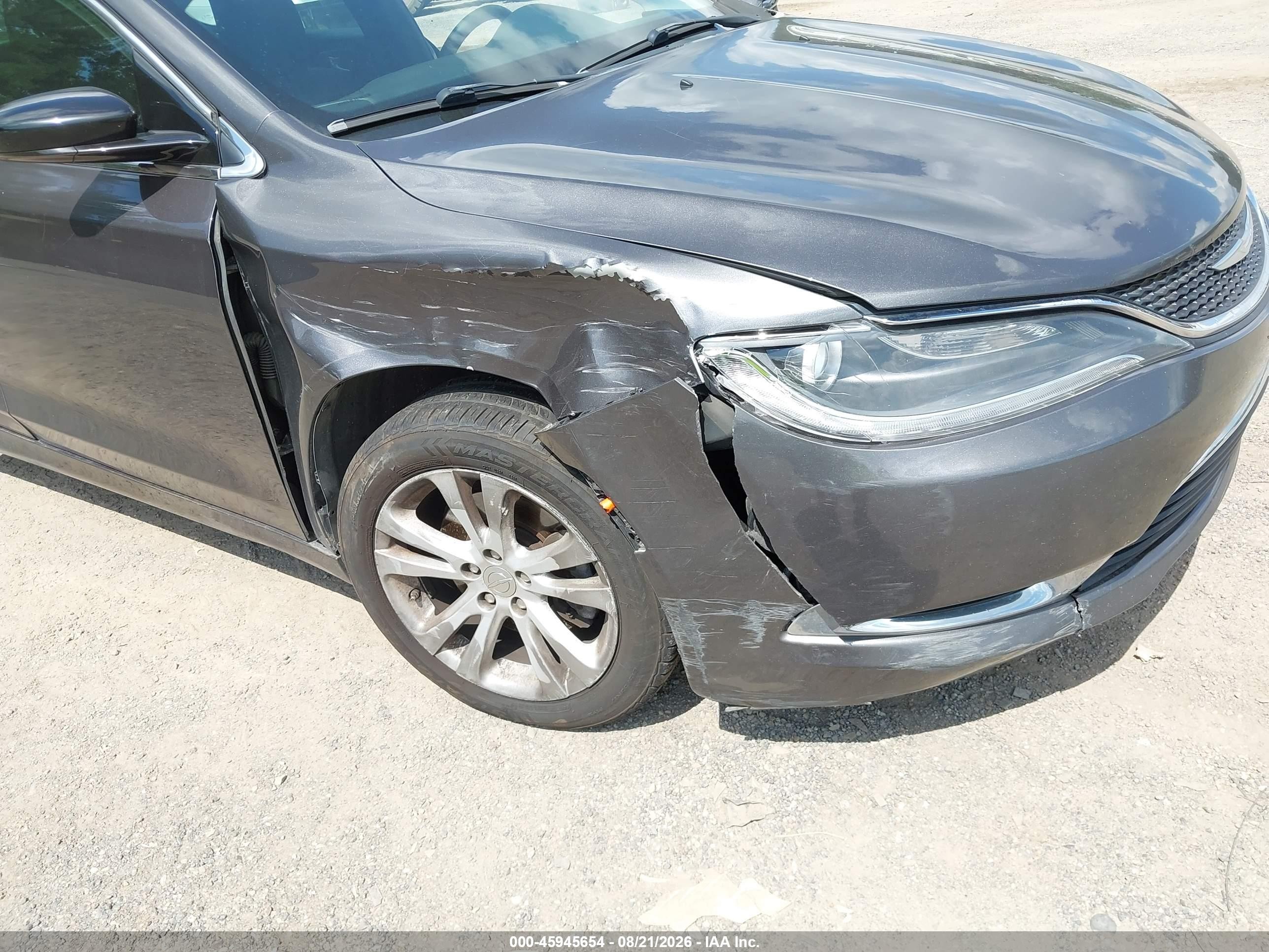 2015 Chrysler 200 Limited Gray vin: 1C3CCCAB4FN587891