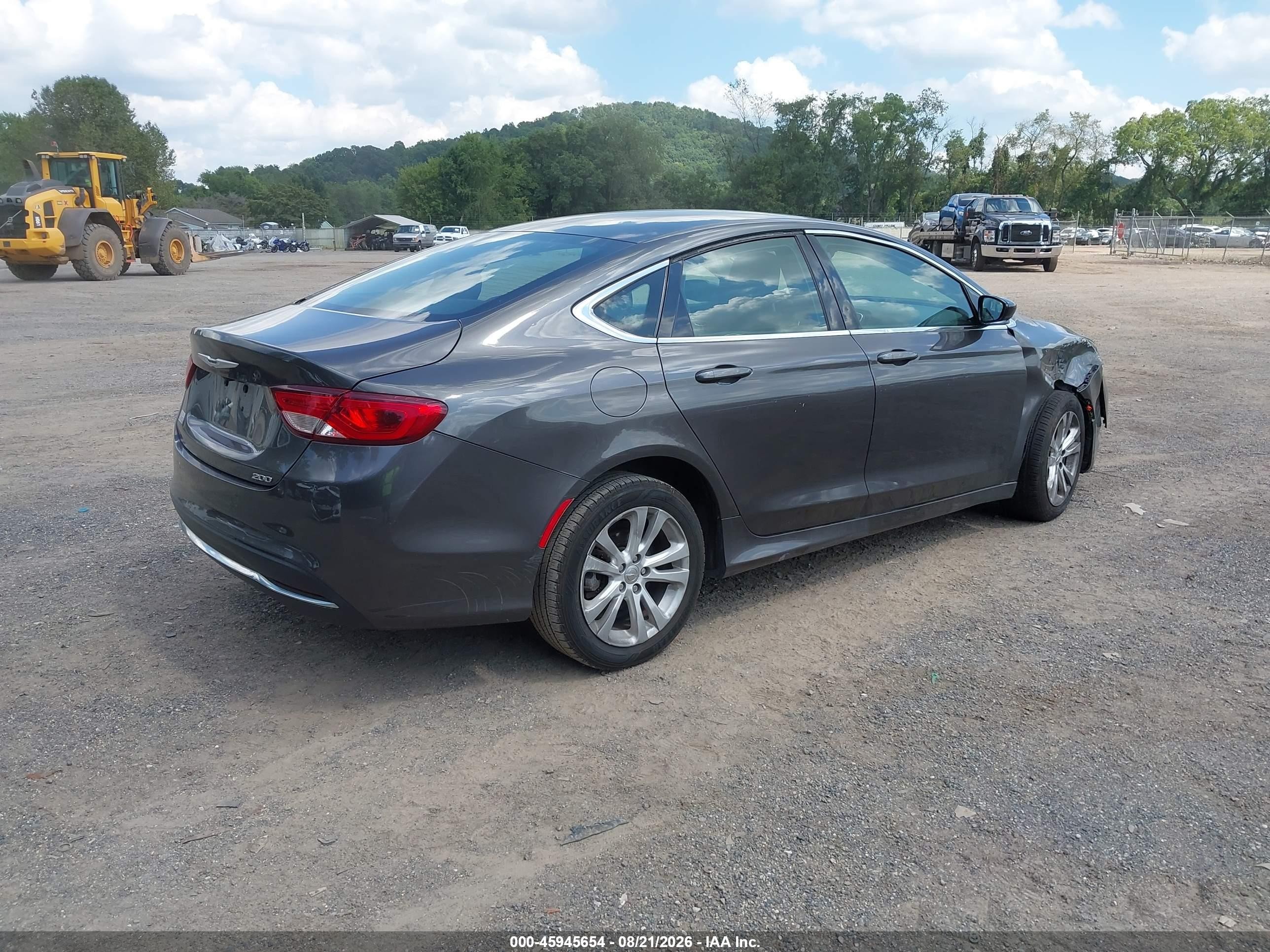 2015 Chrysler 200 Limited Gray vin: 1C3CCCAB4FN587891