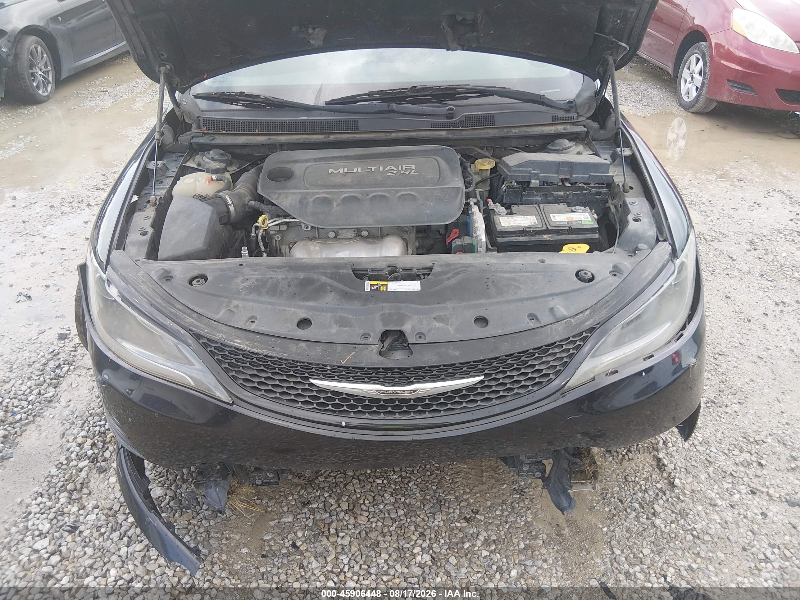 2015 Chrysler 200 Limited Черный vin: 1C3CCCAB4FN601028