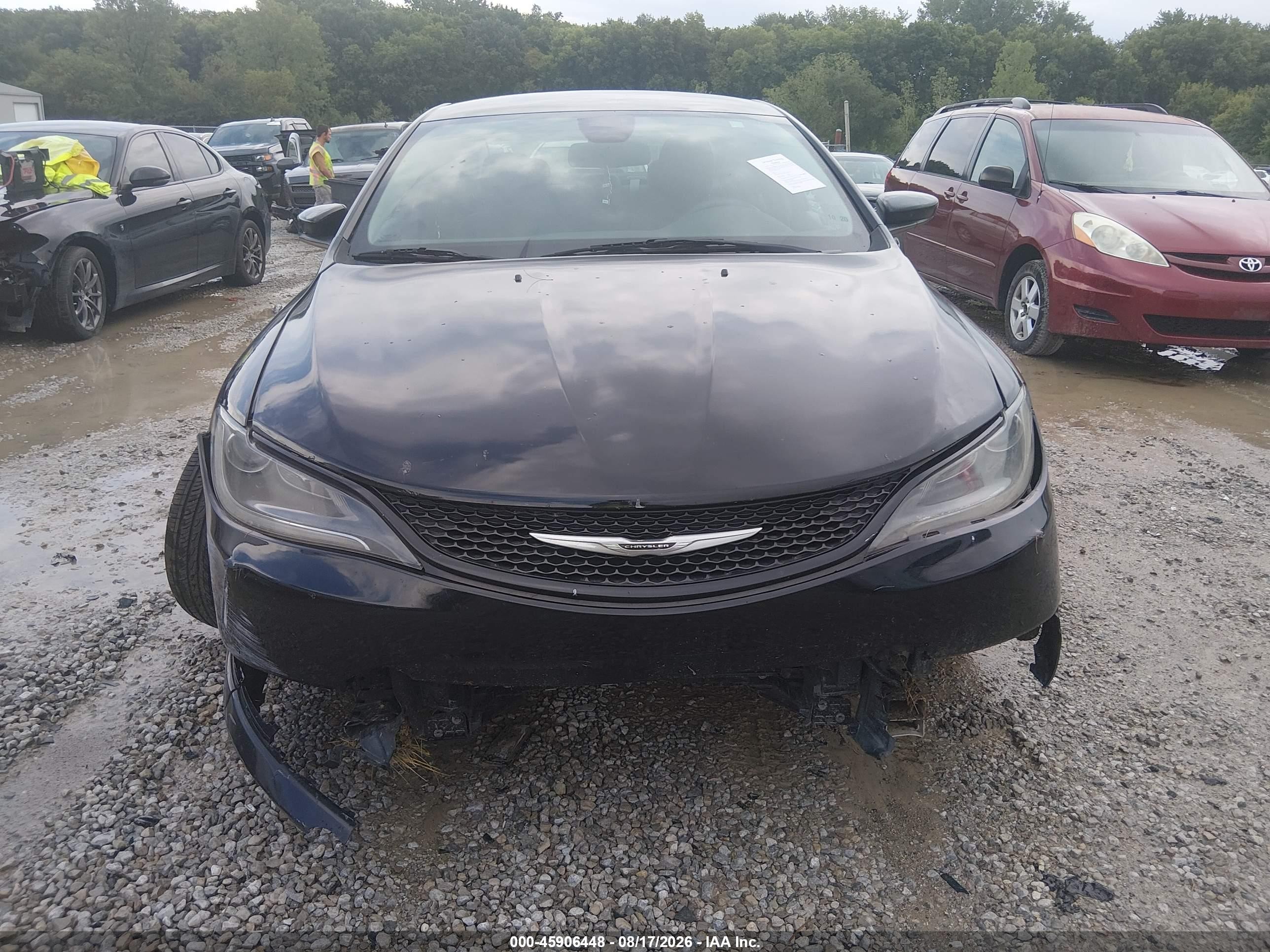 2015 Chrysler 200 Limited Черный vin: 1C3CCCAB4FN601028