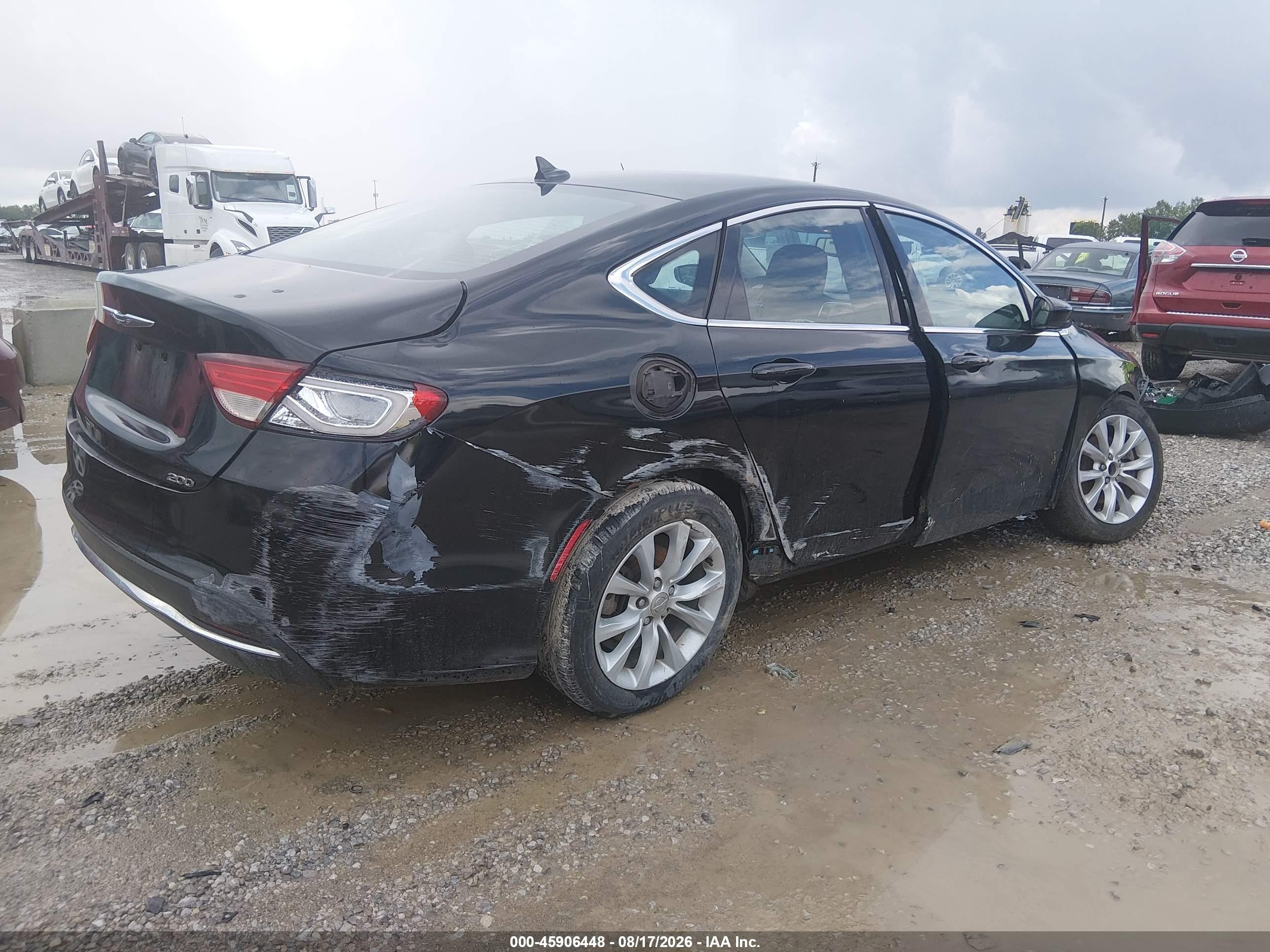 2015 Chrysler 200 Limited Черный vin: 1C3CCCAB4FN601028