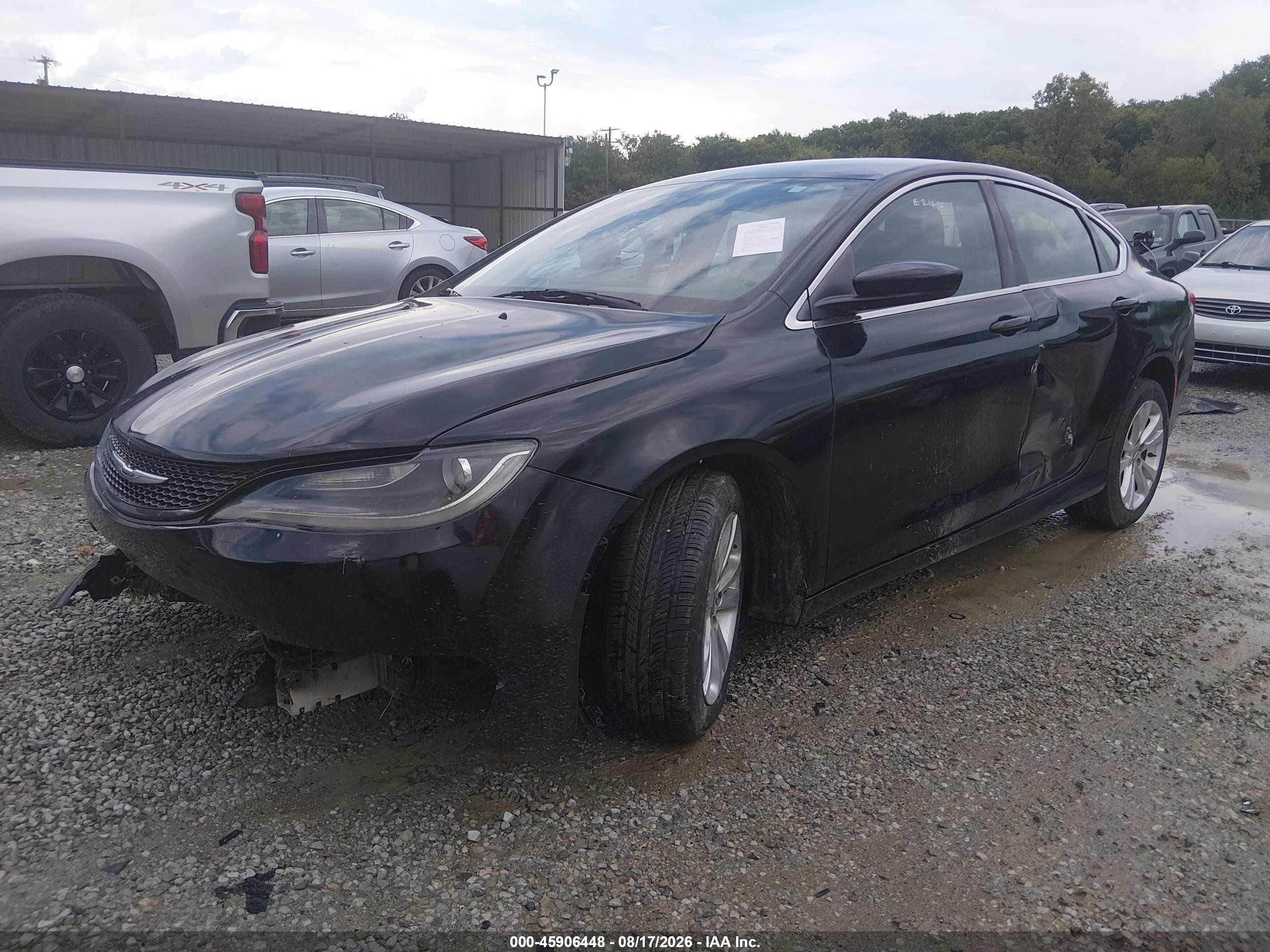 2015 Chrysler 200 Limited Черный vin: 1C3CCCAB4FN601028