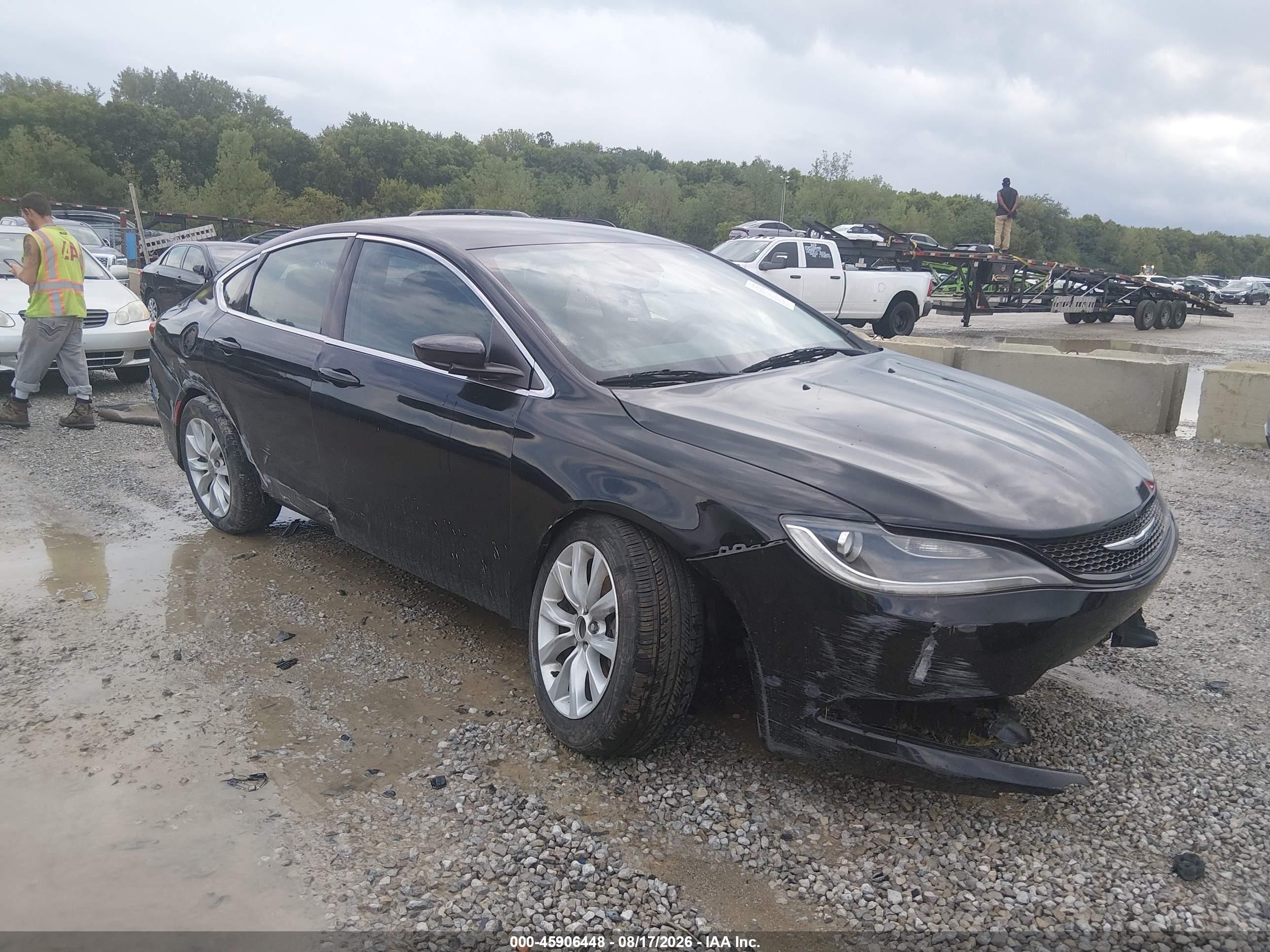 2015 Chrysler 200 Limited Black vin: 1C3CCCAB4FN601028