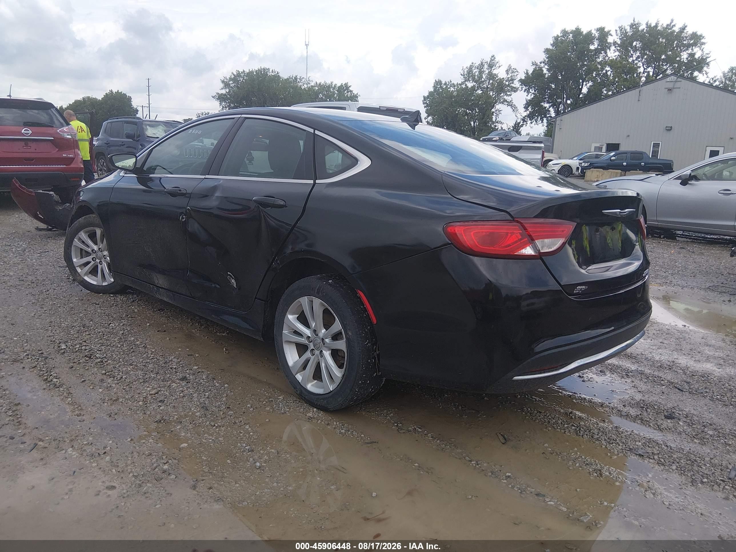2015 Chrysler 200 Limited Черный vin: 1C3CCCAB4FN601028