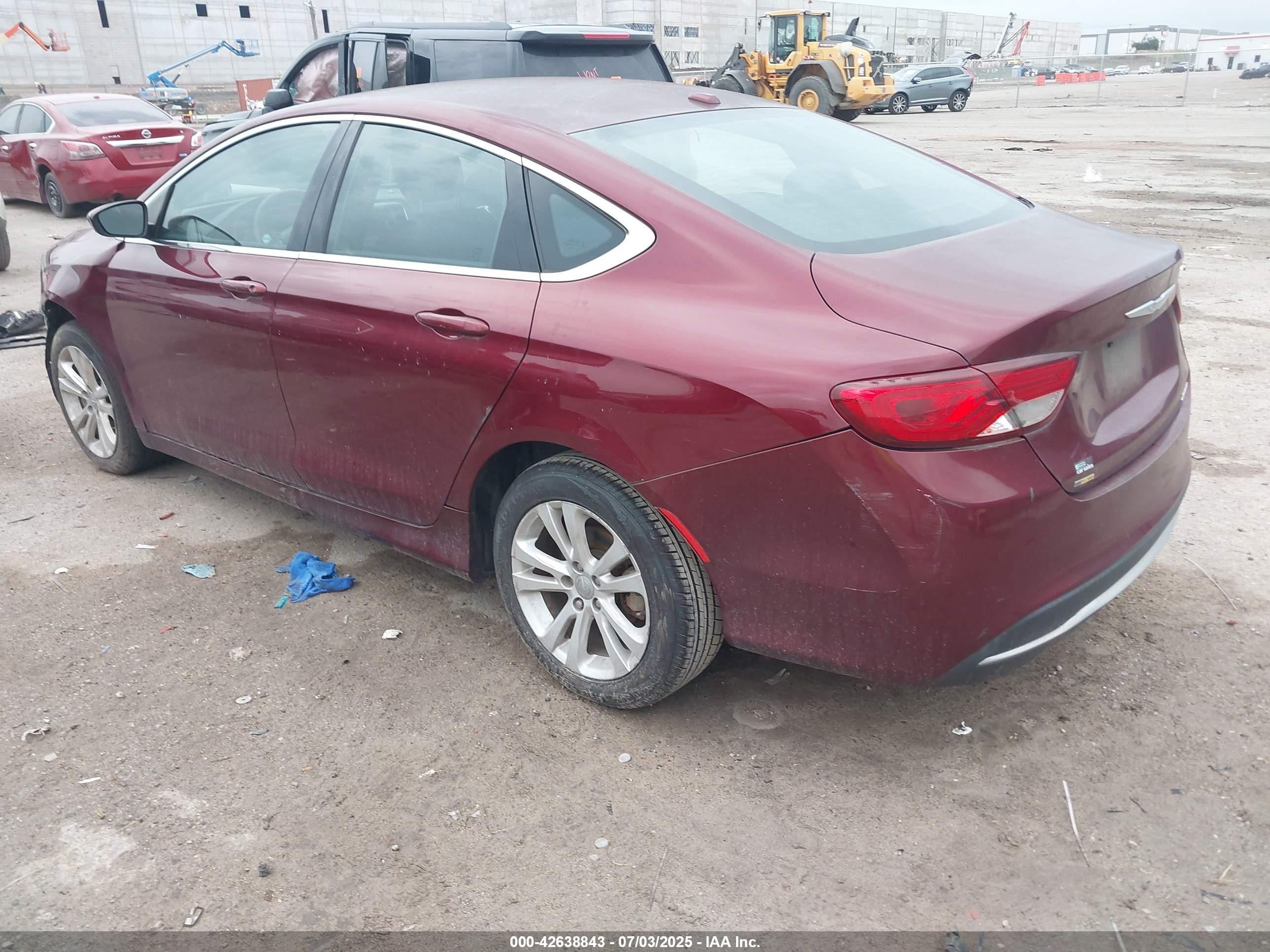 2015 Chrysler 200 Limited Red vin: 1C3CCCAB4FN607041