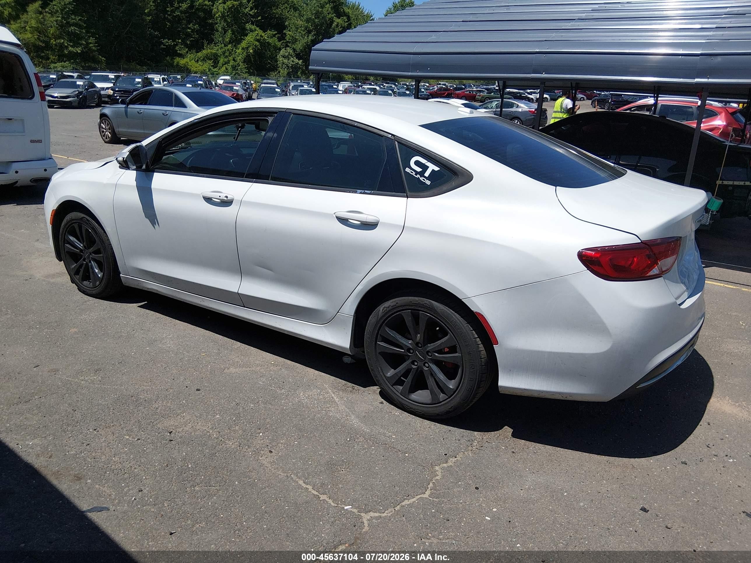 2015 Chrysler 200 Limited White vin: 1C3CCCAB4FN607119