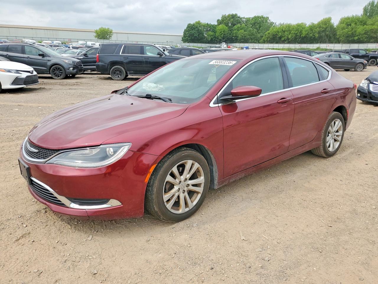 2015 Chrysler 200 Limited Red vin: 1C3CCCAB4FN614507