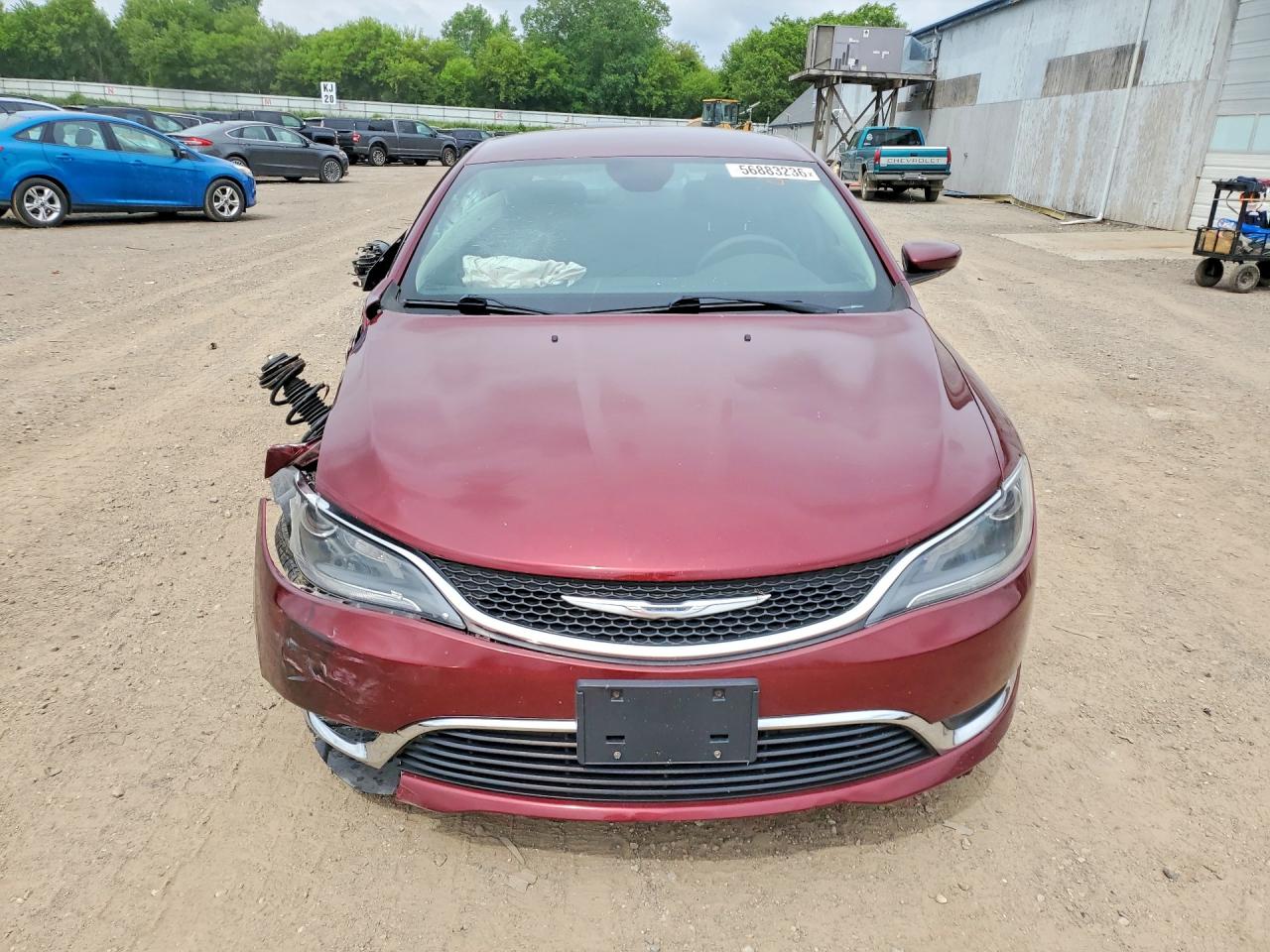 2015 Chrysler 200 Limited Red vin: 1C3CCCAB4FN614507