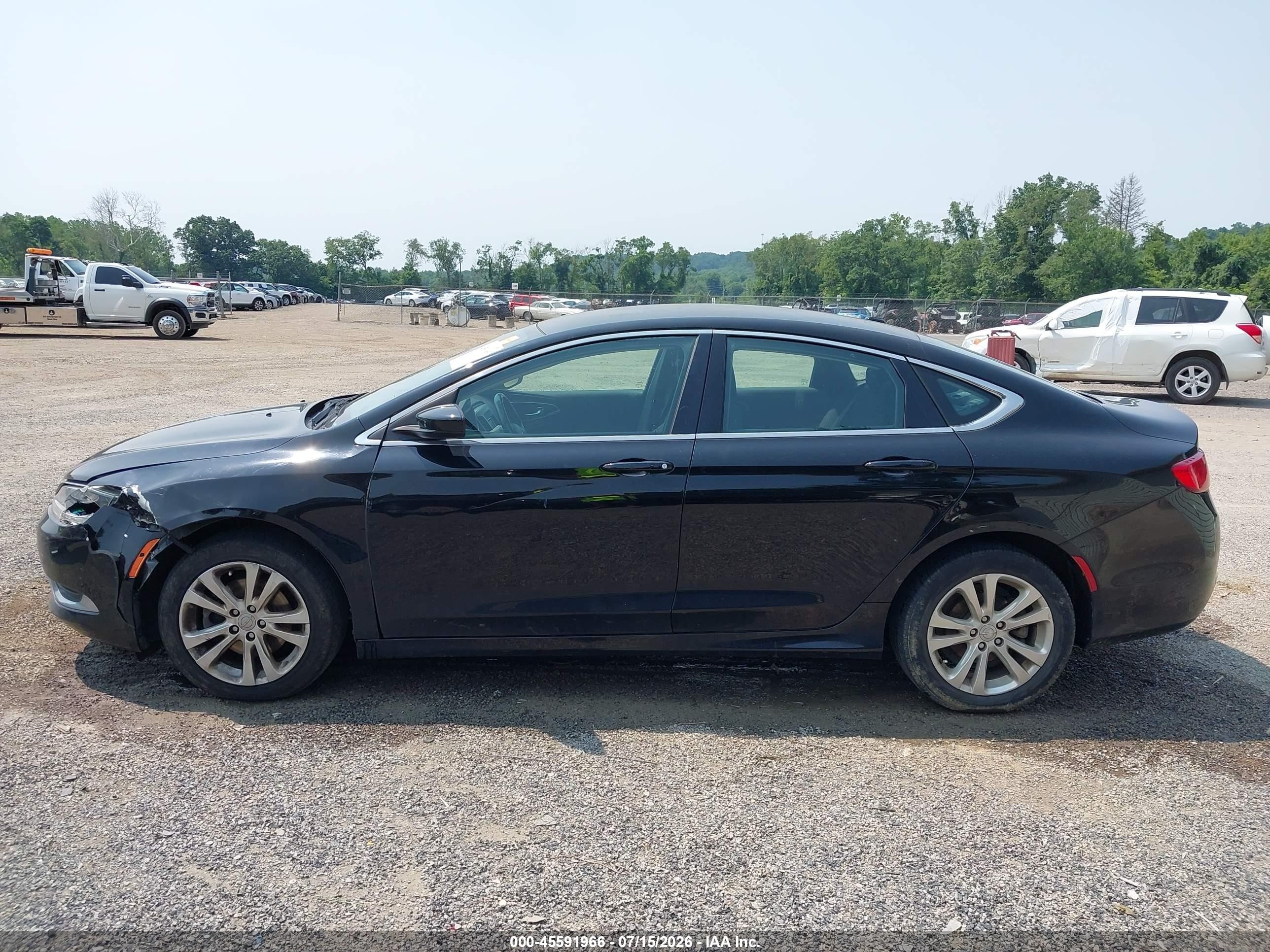 2015 Chrysler 200 Limited Black vin: 1C3CCCAB4FN617455