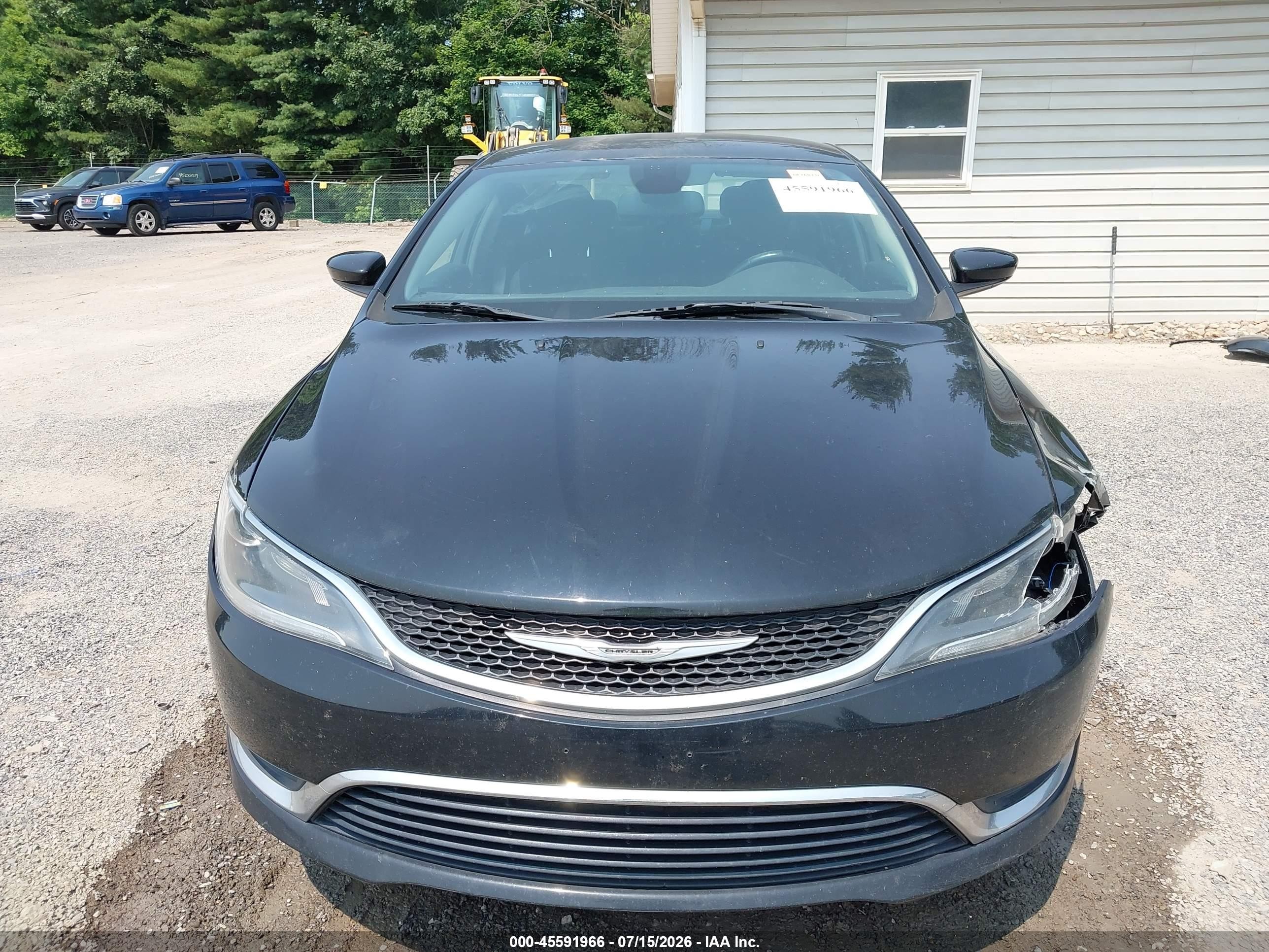 2015 Chrysler 200 Limited Black vin: 1C3CCCAB4FN617455