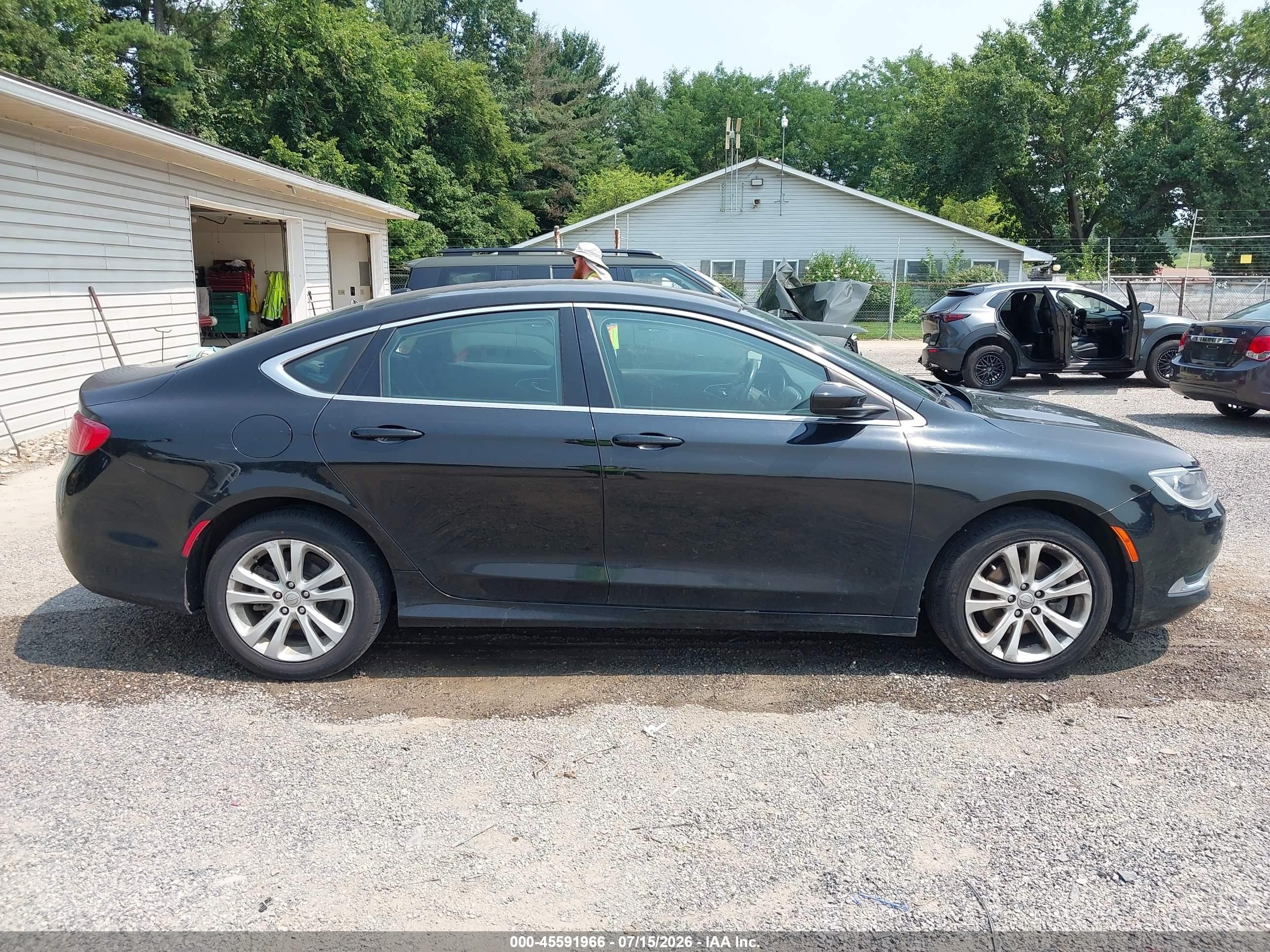 2015 Chrysler 200 Limited Black vin: 1C3CCCAB4FN617455