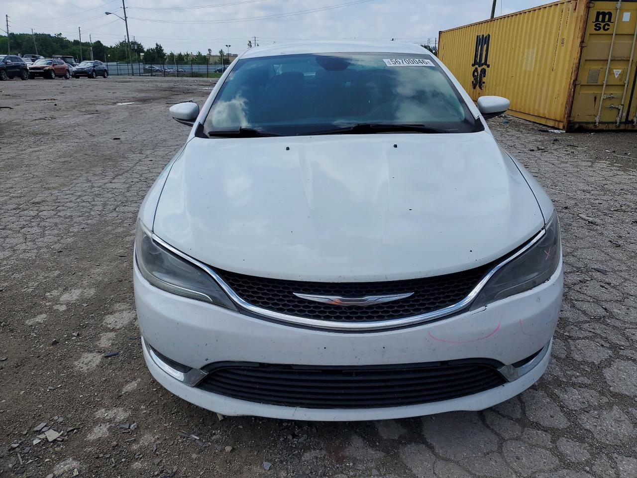 2015 Chrysler 200 Limited White vin: 1C3CCCAB4FN628956