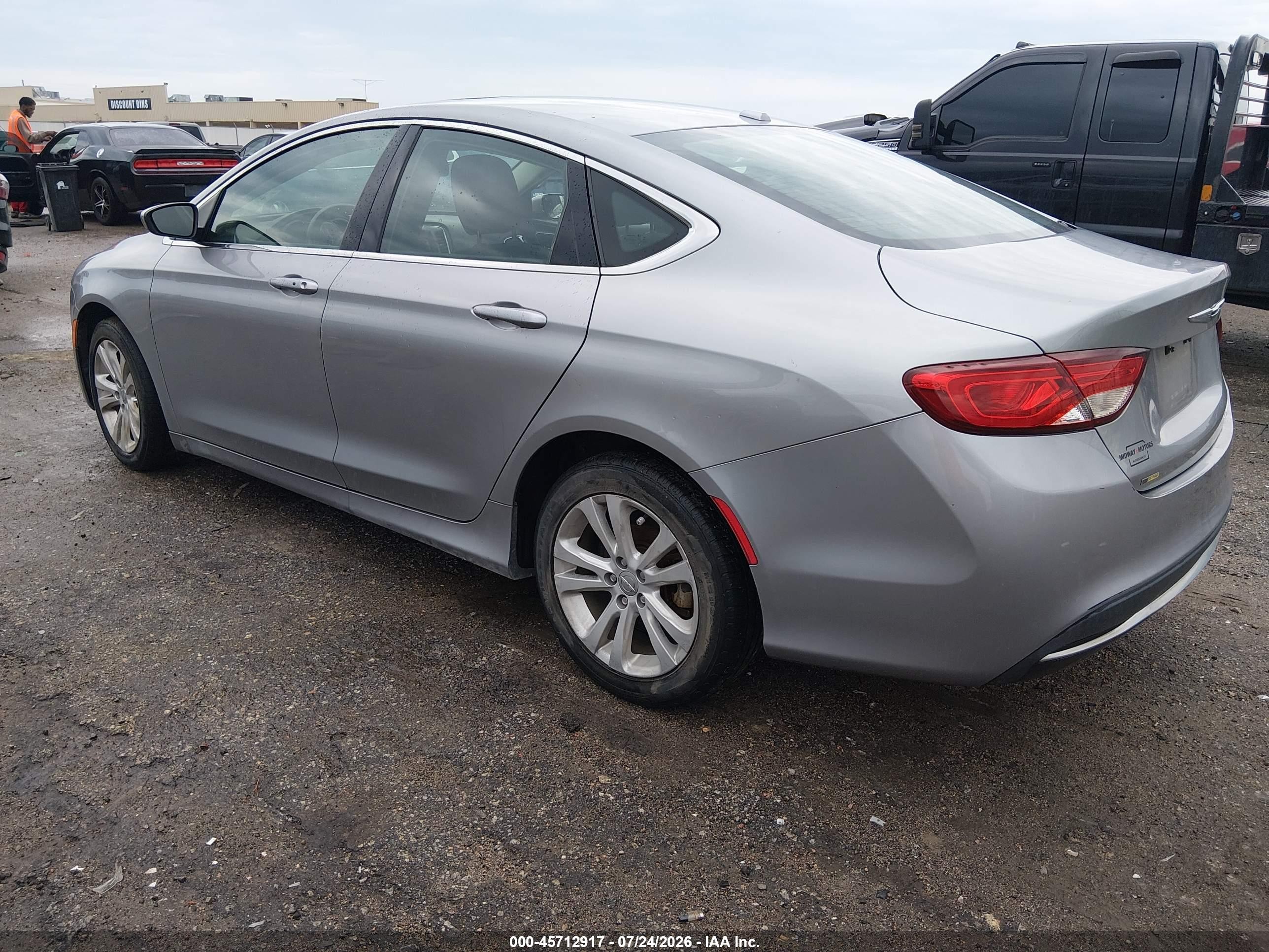 2015 Chrysler 200 Limited Gray vin: 1C3CCCAB4FN633185
