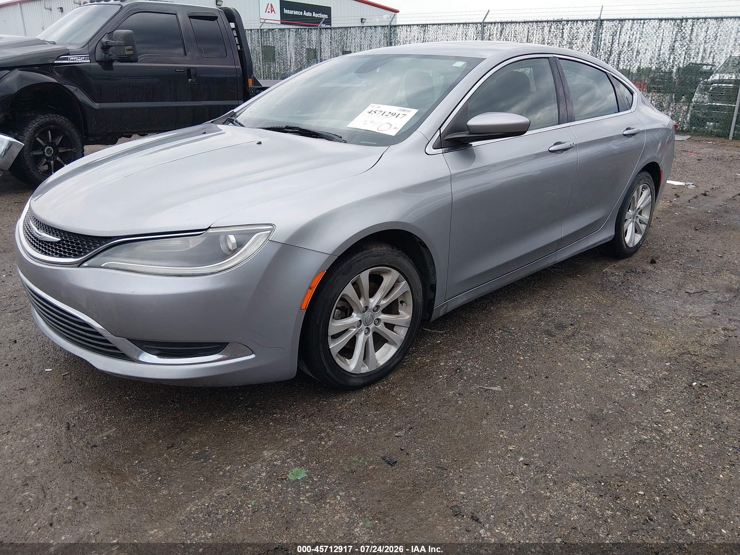 2015 Chrysler 200 Limited Gray vin: 1C3CCCAB4FN633185