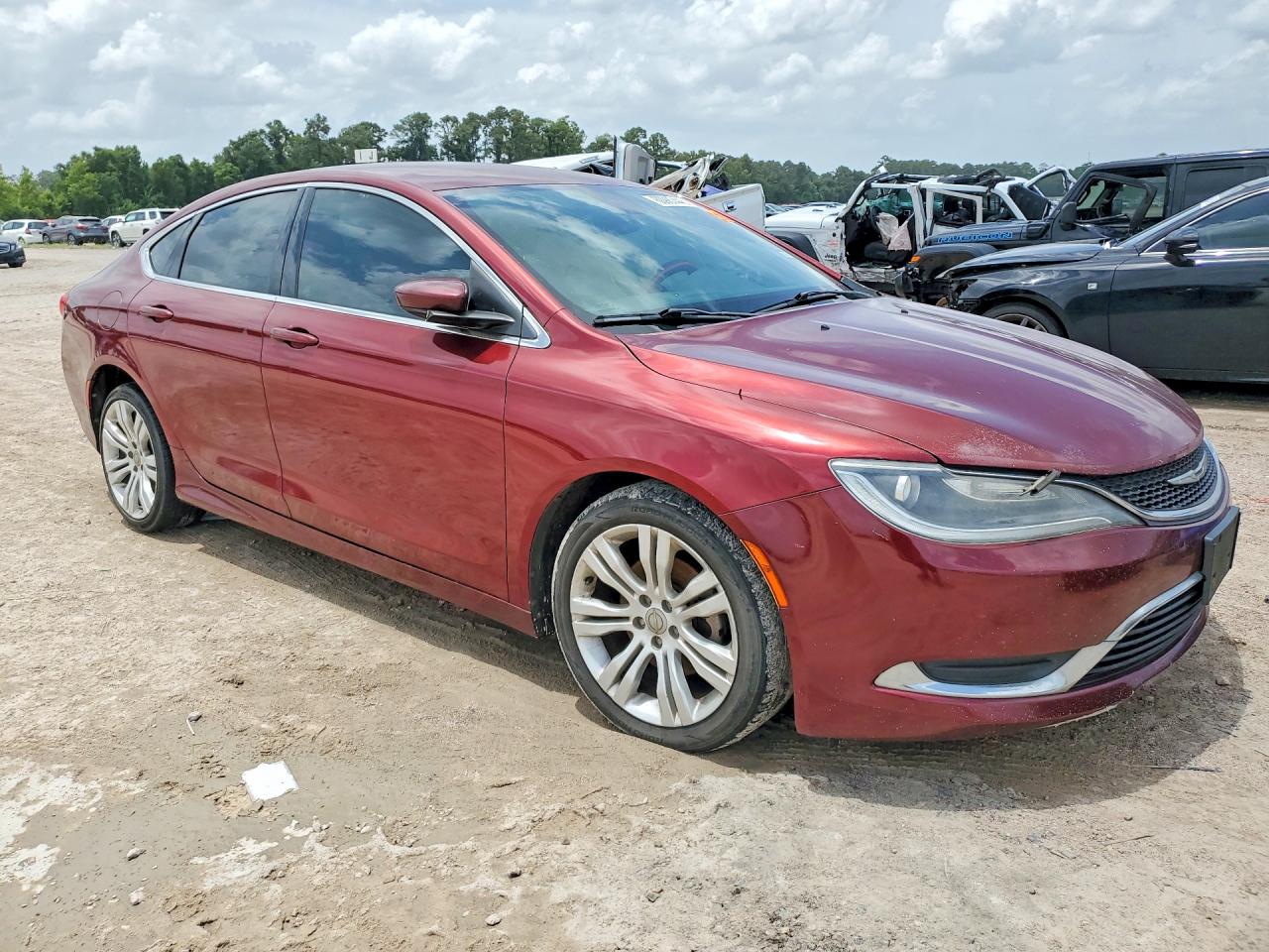 2015 Chrysler 200 Limited Burgundy vin: 1C3CCCAB4FN638905
