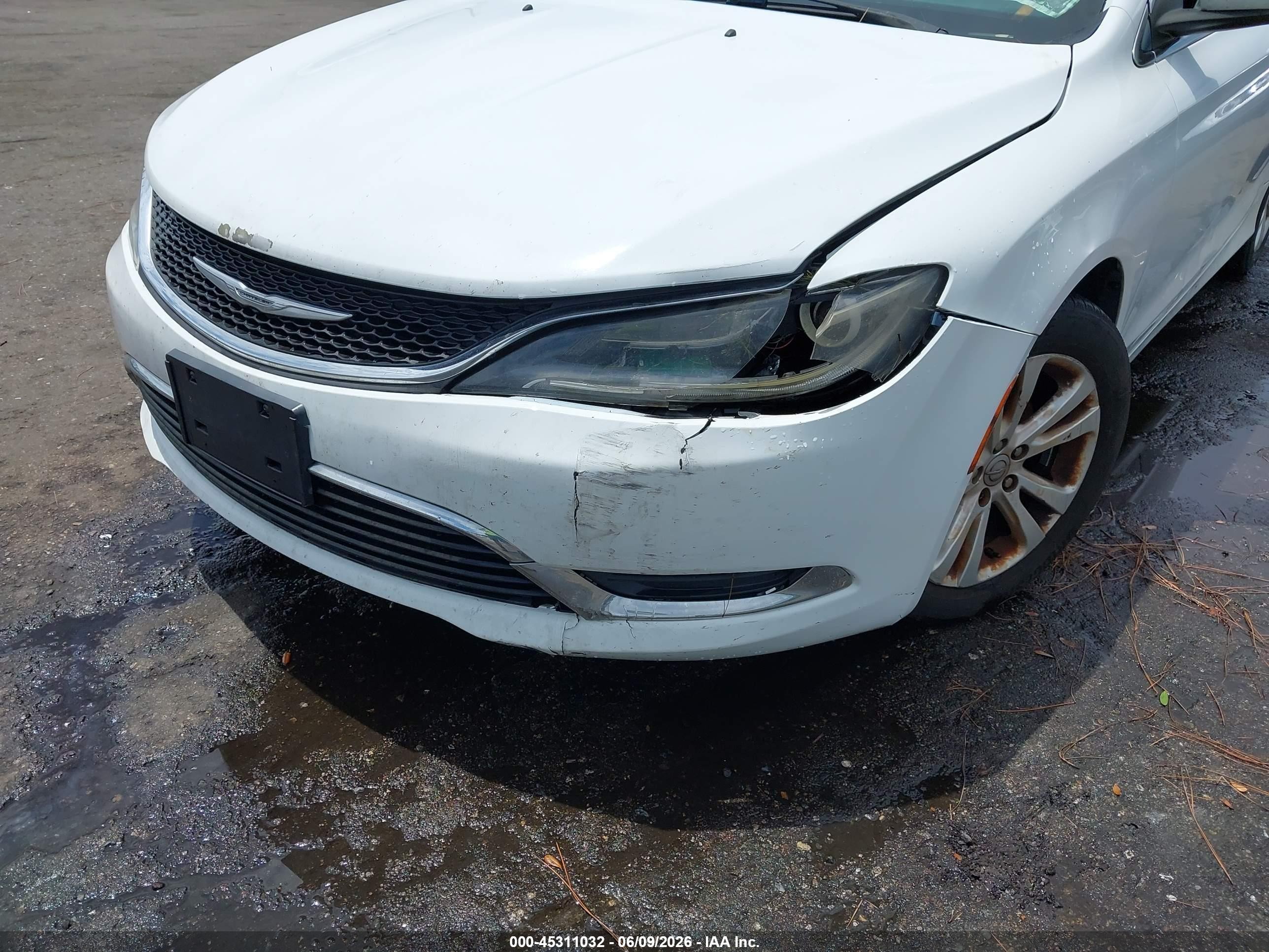 2015 Chrysler 200 Limited Белый vin: 1C3CCCAB4FN649080