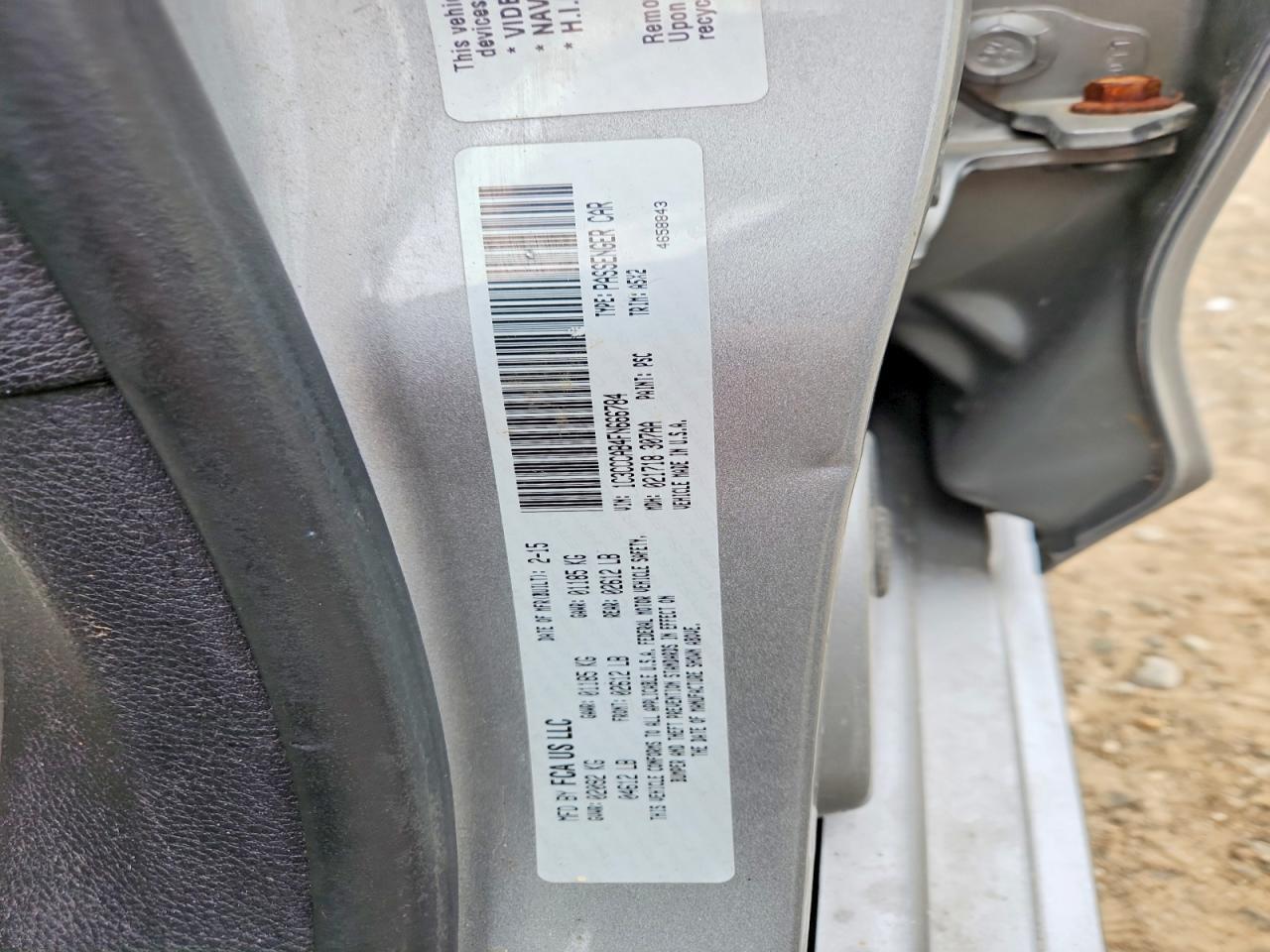 2015 Chrysler 200 Limited Silver vin: 1C3CCCAB4FN666784