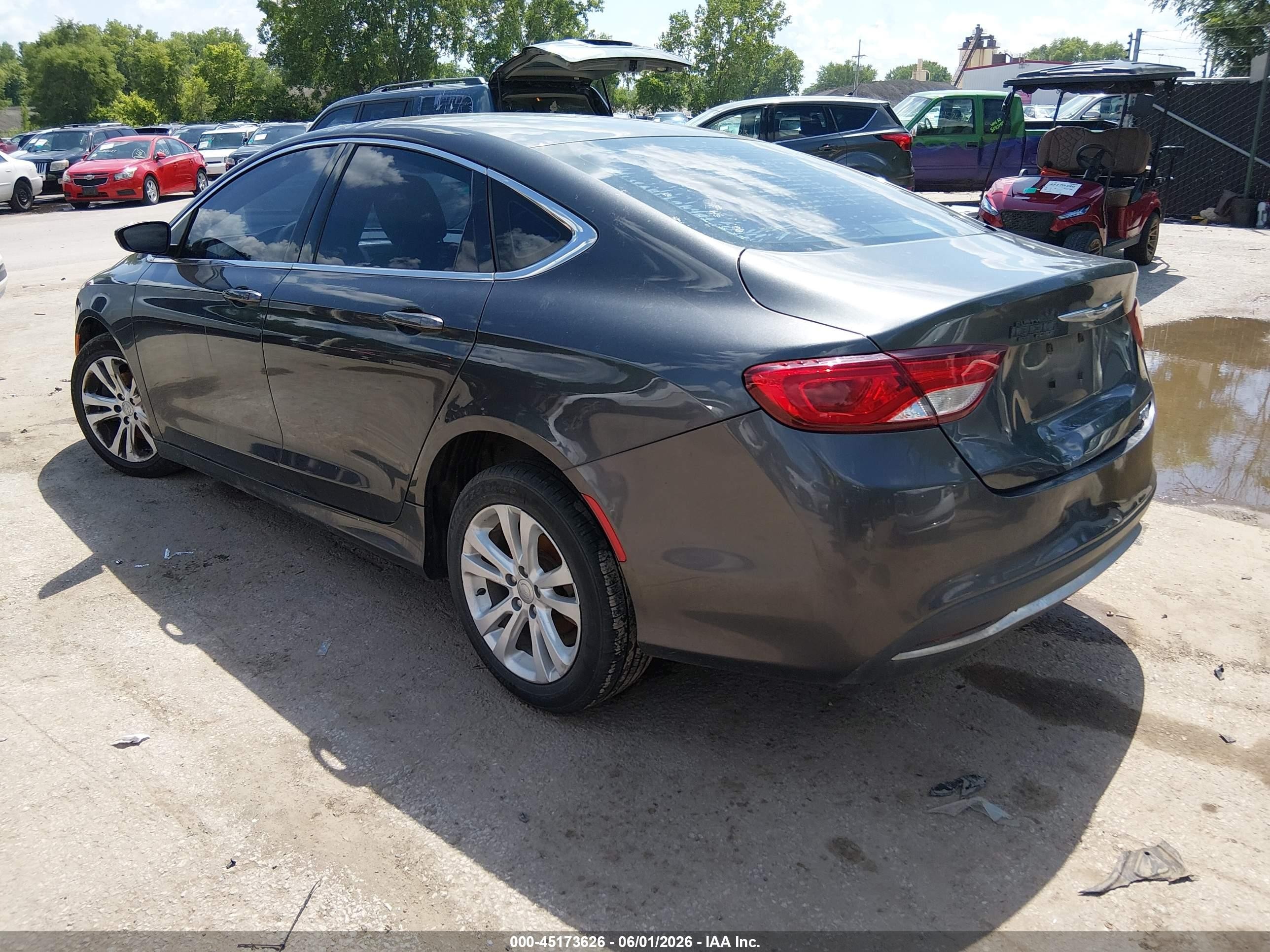 2015 Chrysler 200 Limited Серый vin: 1C3CCCAB4FN686002