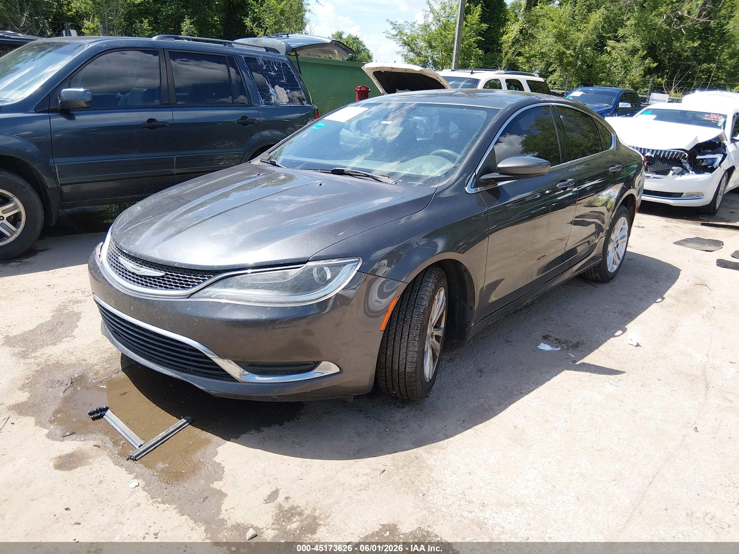 2015 Chrysler 200 Limited Серый vin: 1C3CCCAB4FN686002