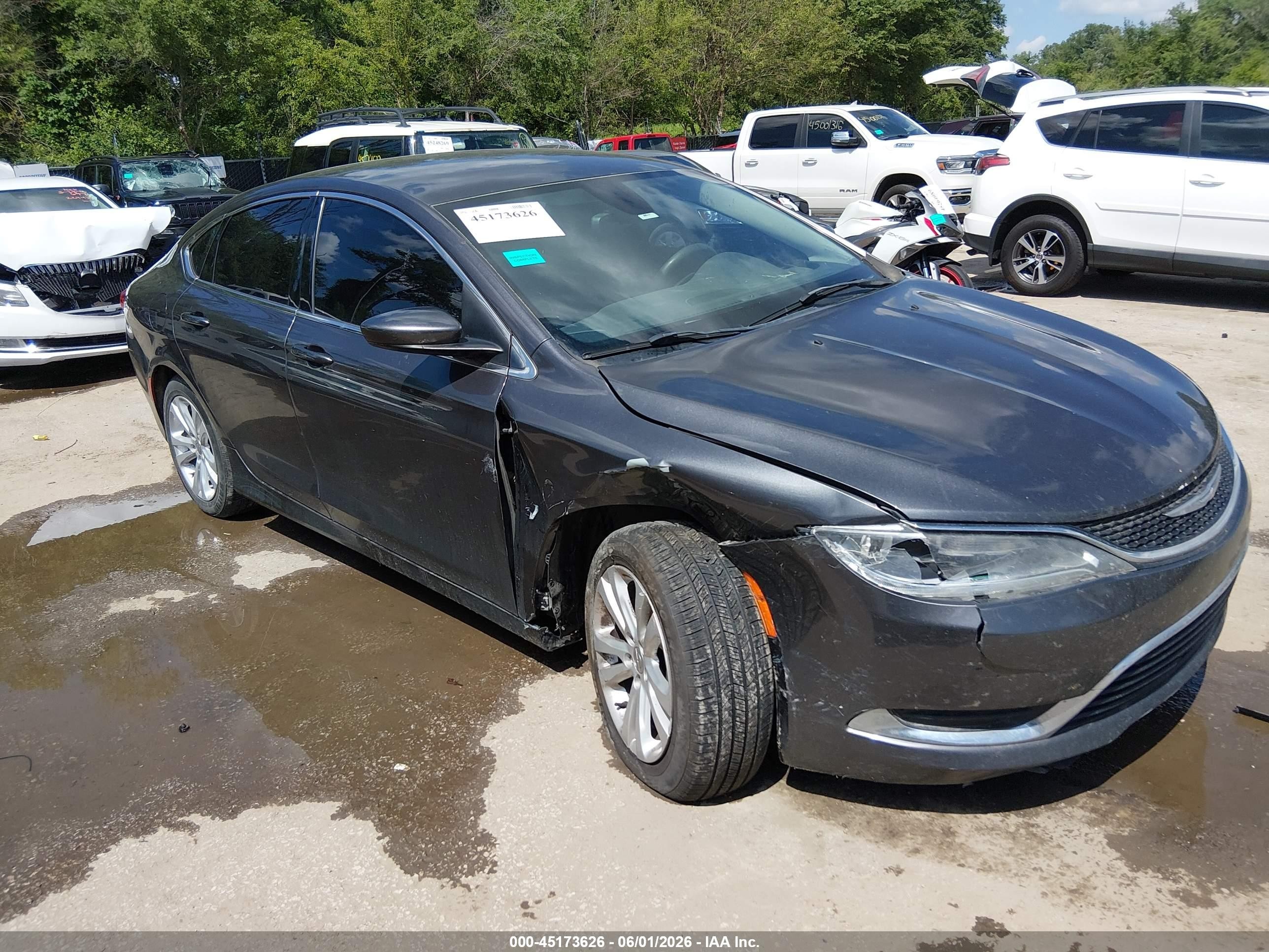 2015 Chrysler 200 Limited Серый vin: 1C3CCCAB4FN686002